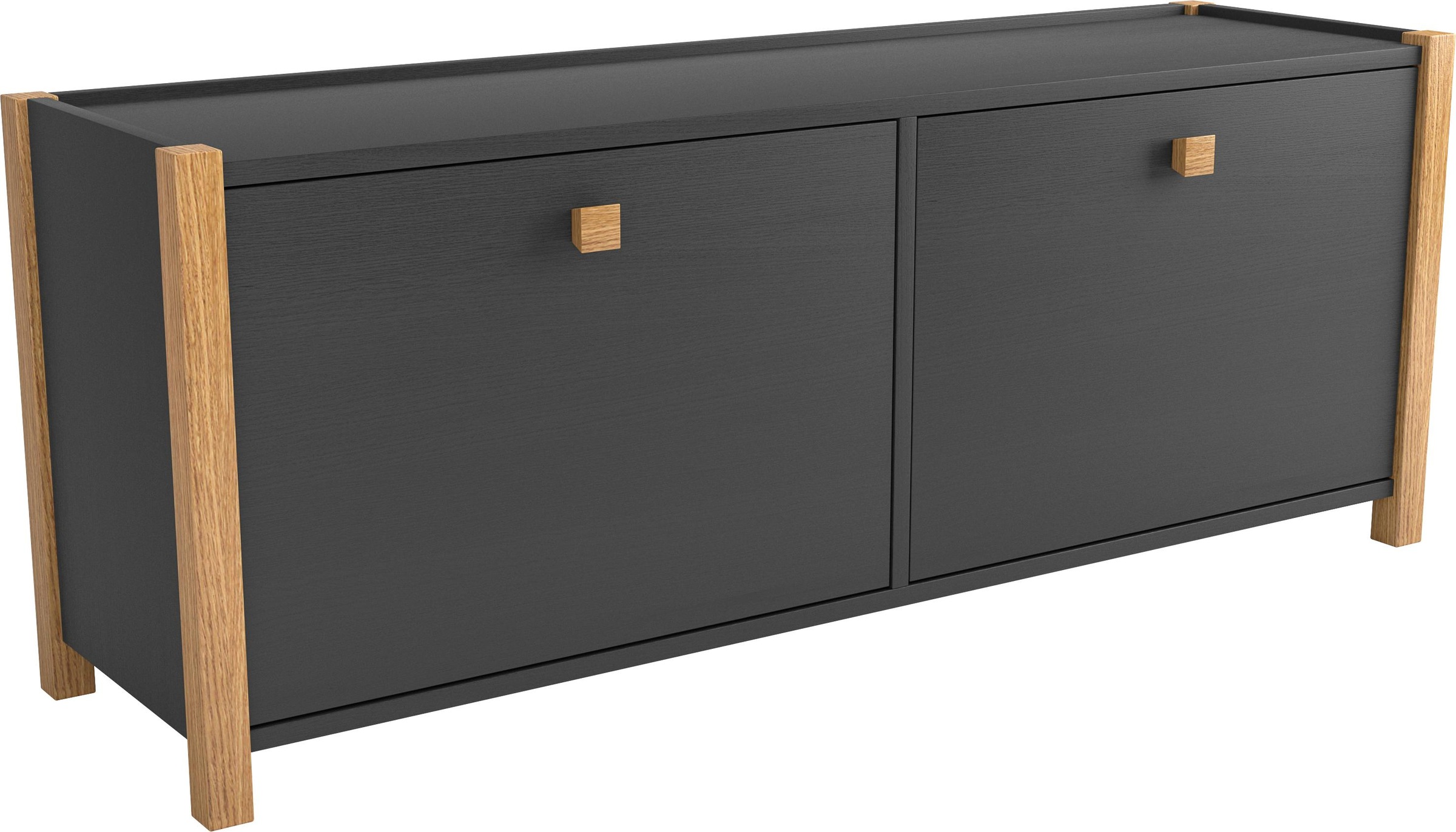 Woodman Schuhbank im skandinavian Design, Holzfurnier aus Eiche, FSC-zertif günstig online kaufen