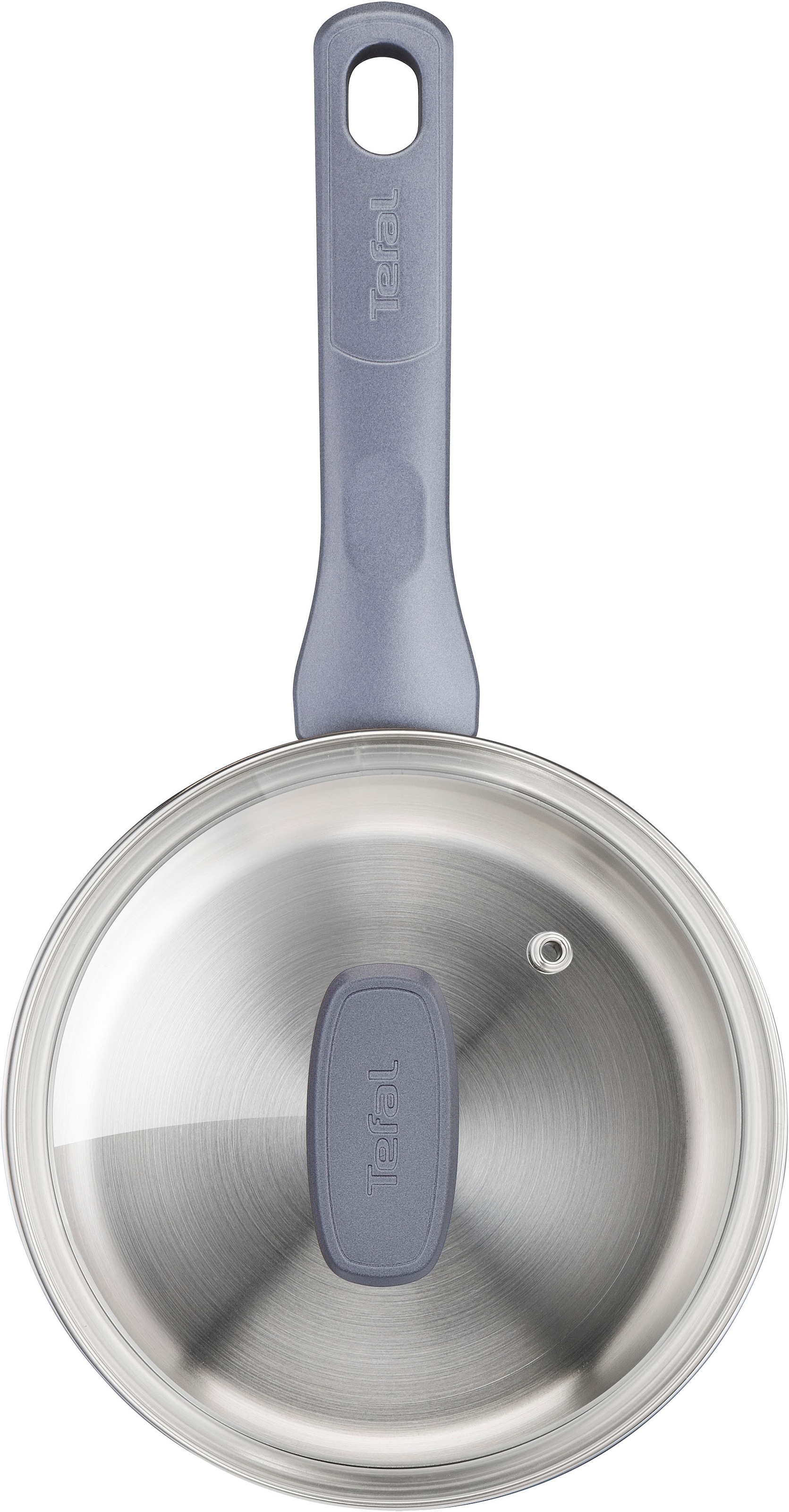 Tefal Kasserolle »Daily Cook« Edelstahl 2 Stk. tlg. 16 cm, Ausgießhilfe, Messmarkierungen, Induktion, backofenfest