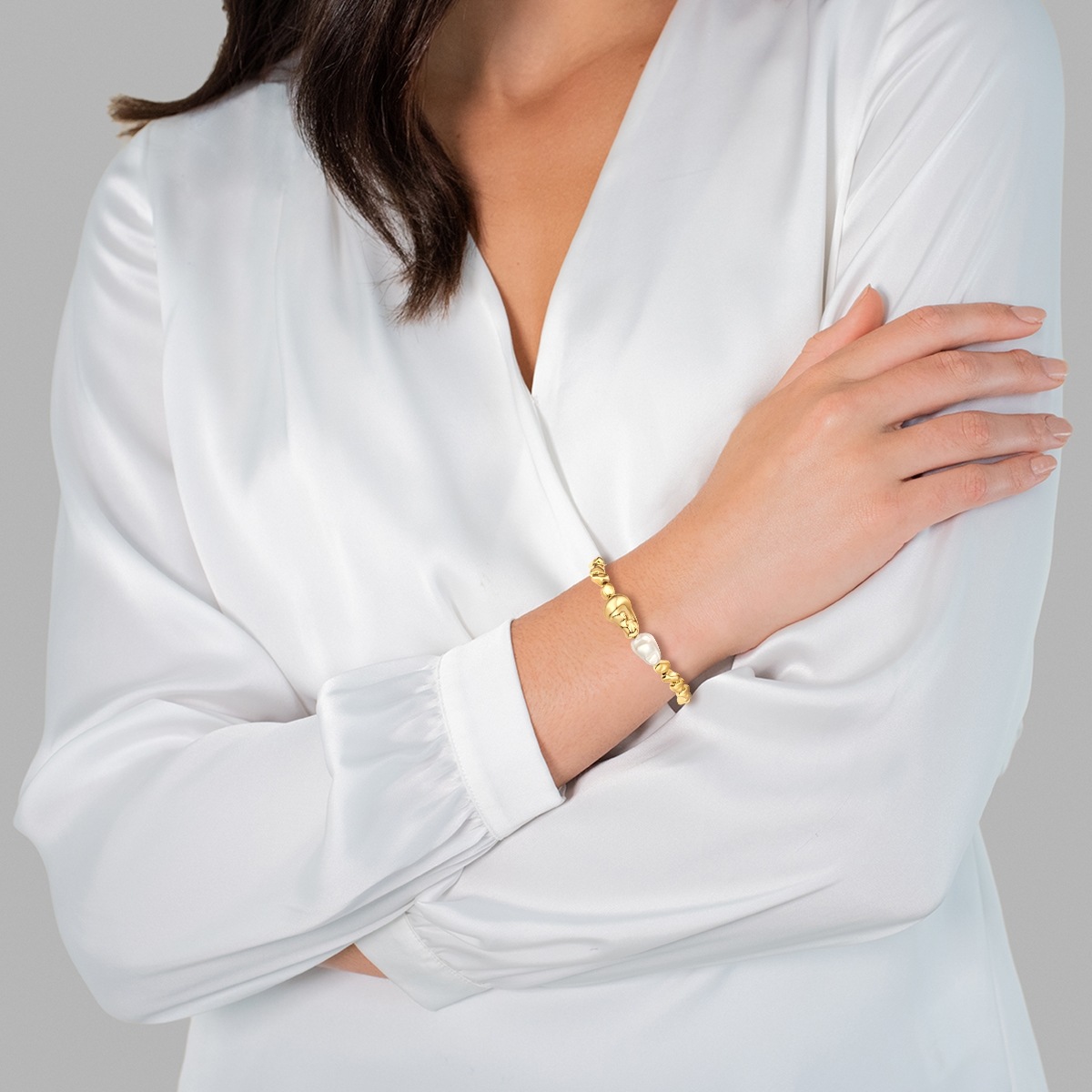 Yokoamii Armband »Y101« mit Perle