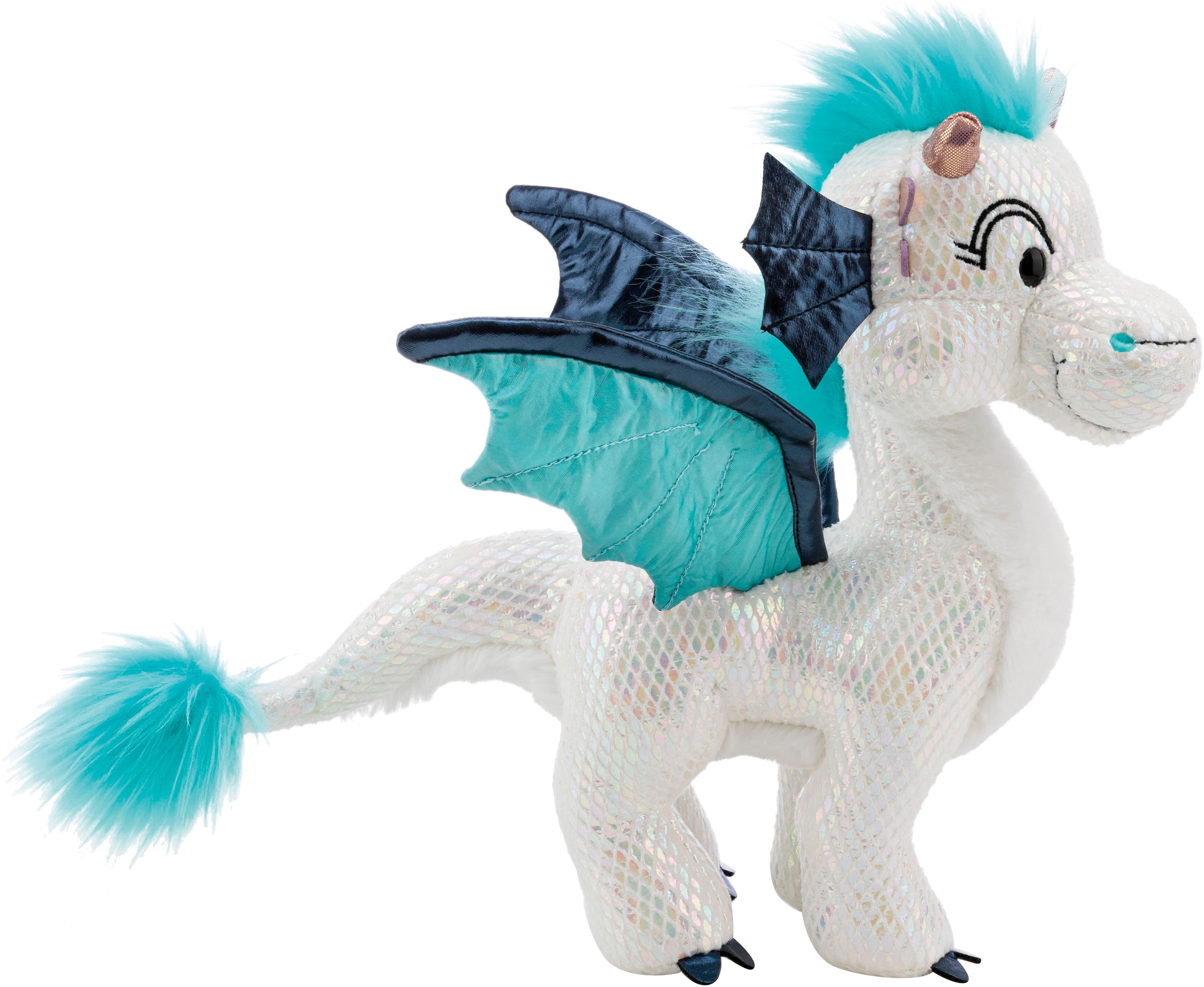 Nici Kuscheltier »Winter, Drache Zafura, 27 cm stehend« stehend, enthält recyceltes Material (Global Recycled Standard)