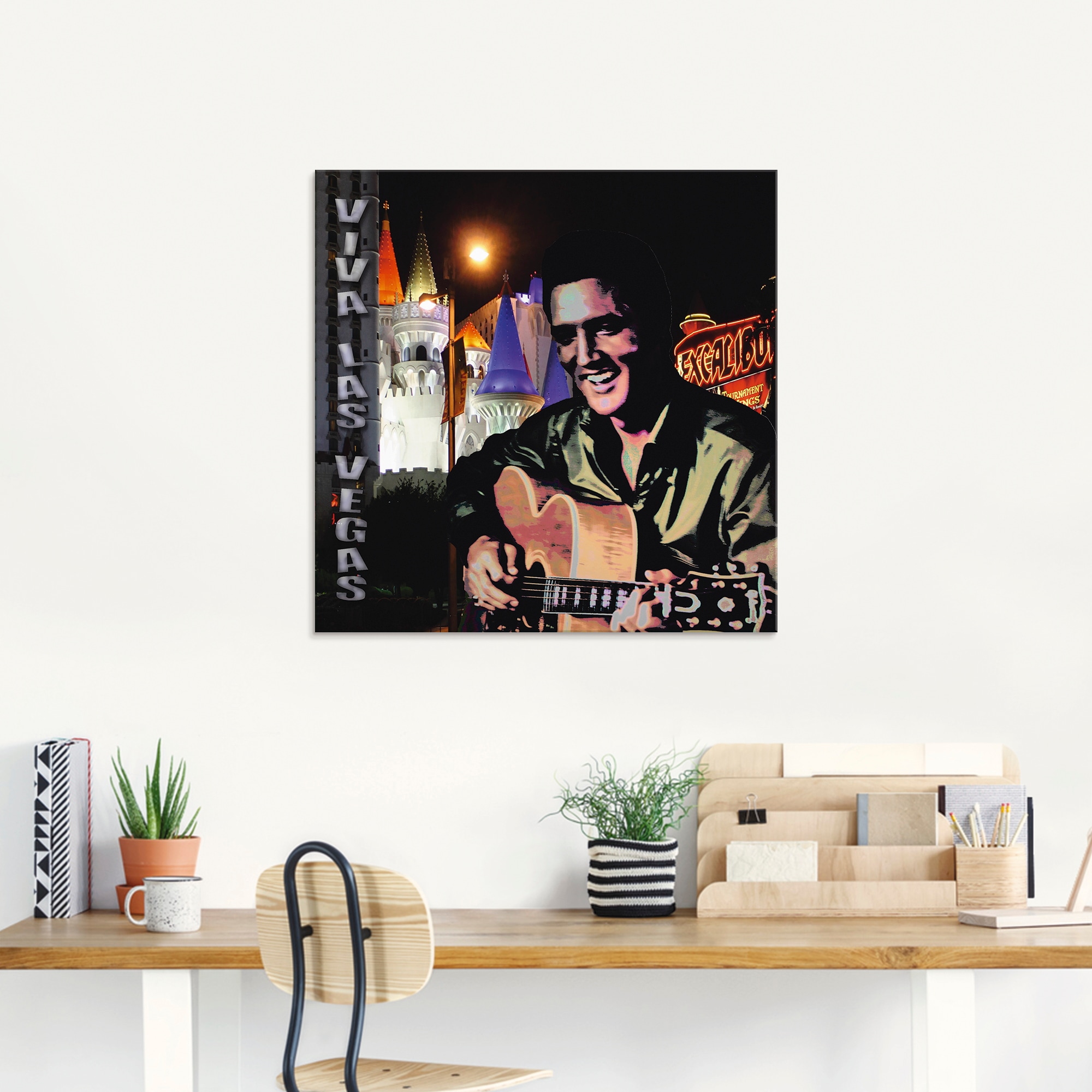 Thumbnail - Artland Glasbild "Elvis Presley", Bilder von berühmten Musikern, (1 St.), in verschiedenen Größen