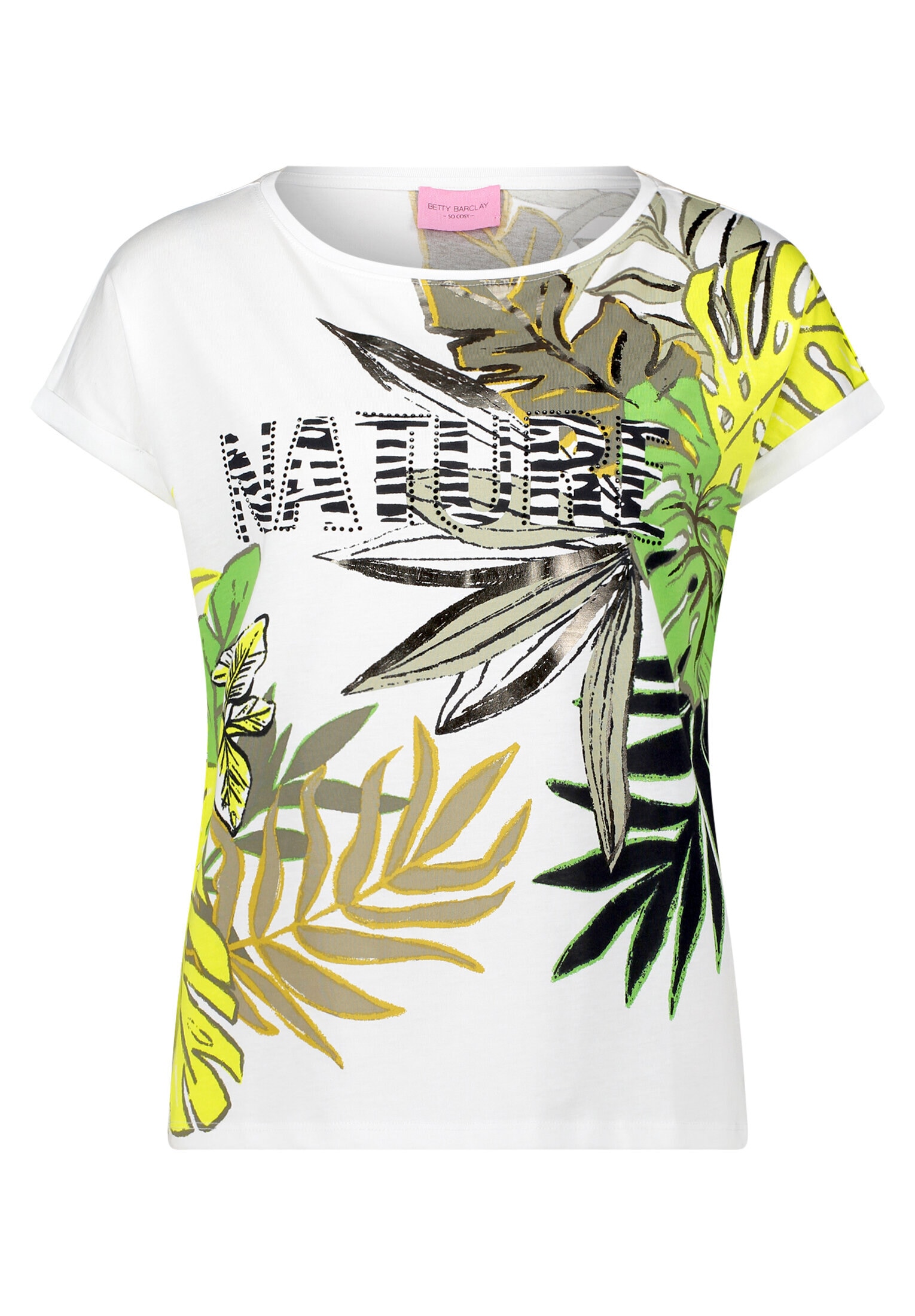 Betty Barclay Kurzarmshirt »Damen mit Ärmelaufschlag« 1 Stk. Glitzersteine