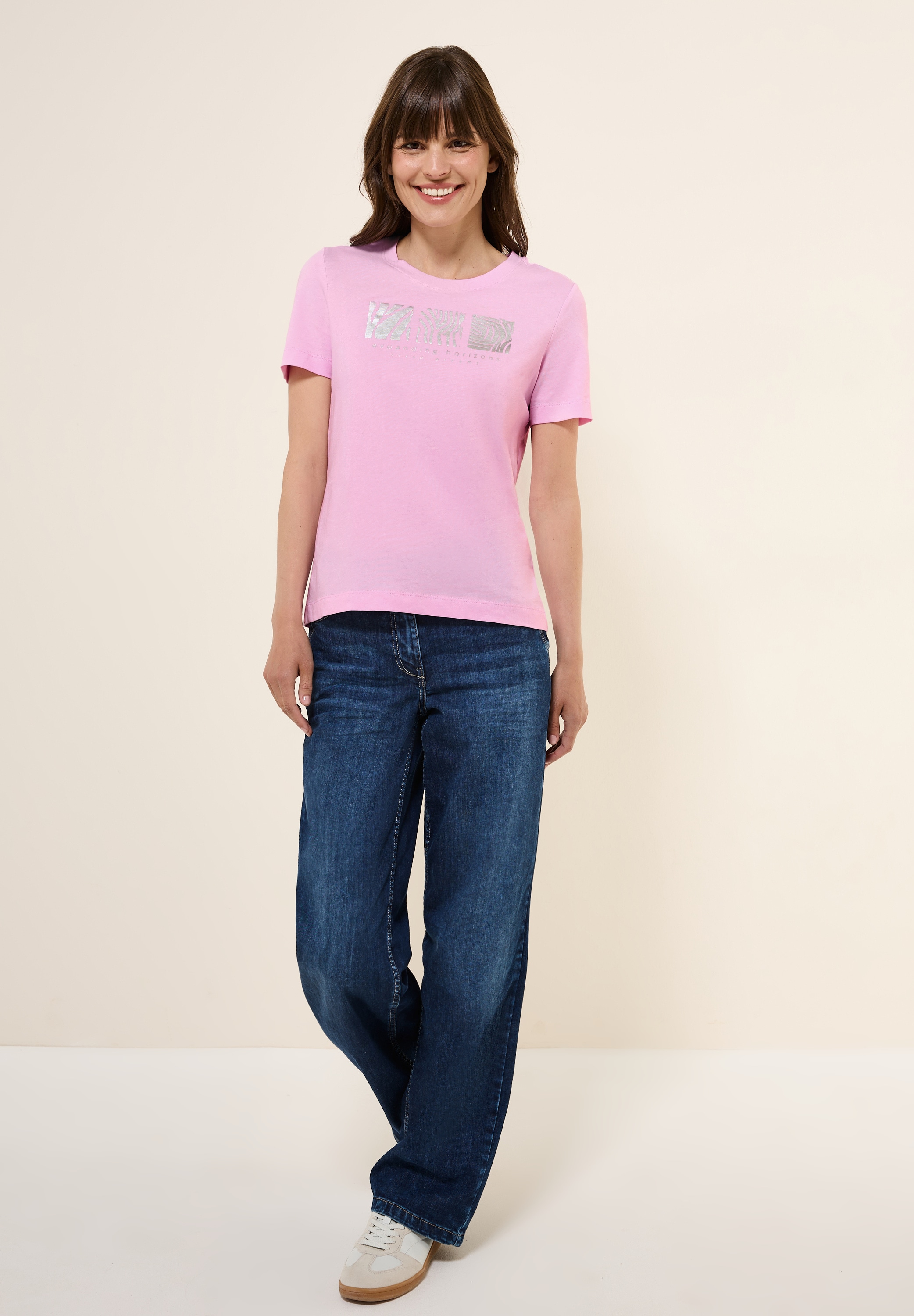 Cecil T-Shirt, aus reiner Baumwolle