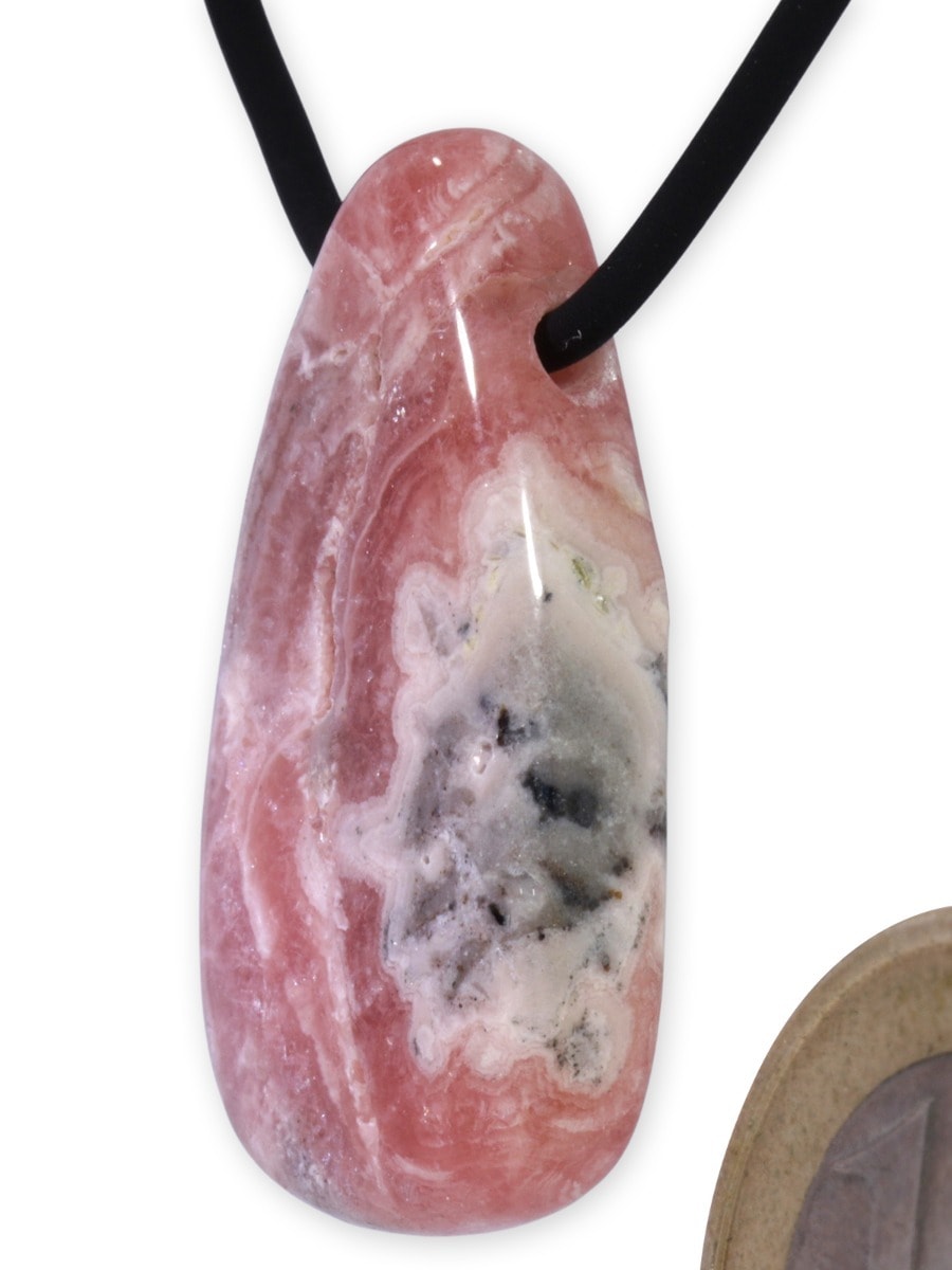 Adelia´s Kettenanhänger »Rhodochrosit Edelstein Anhänger«, Steinschmuck ist Naturschmuck