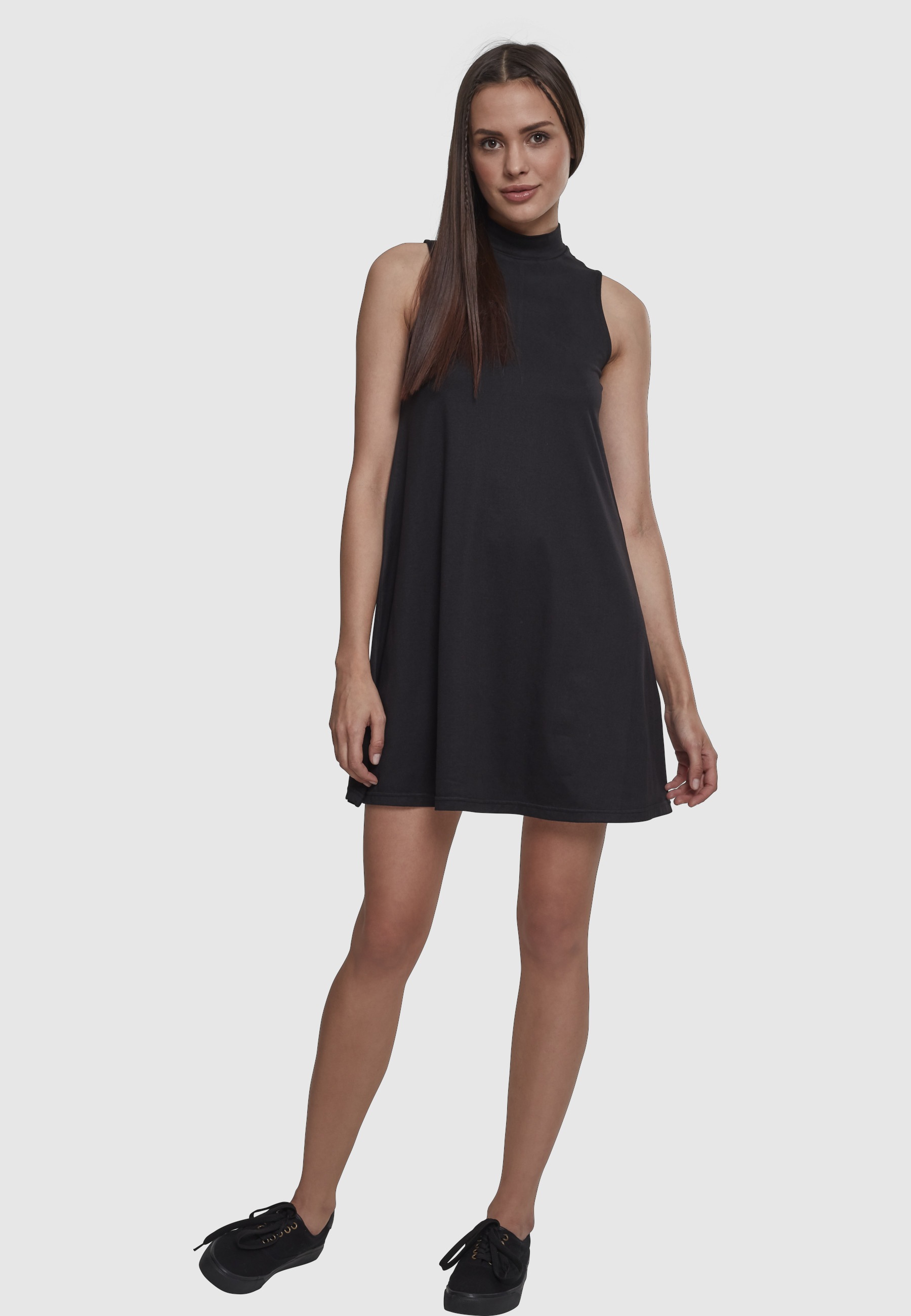 URBAN CLASSICS Shirtkleid »Urban Classics Damen Ladies A-Line Turtleneck Dress« 1 Stk. tlg.