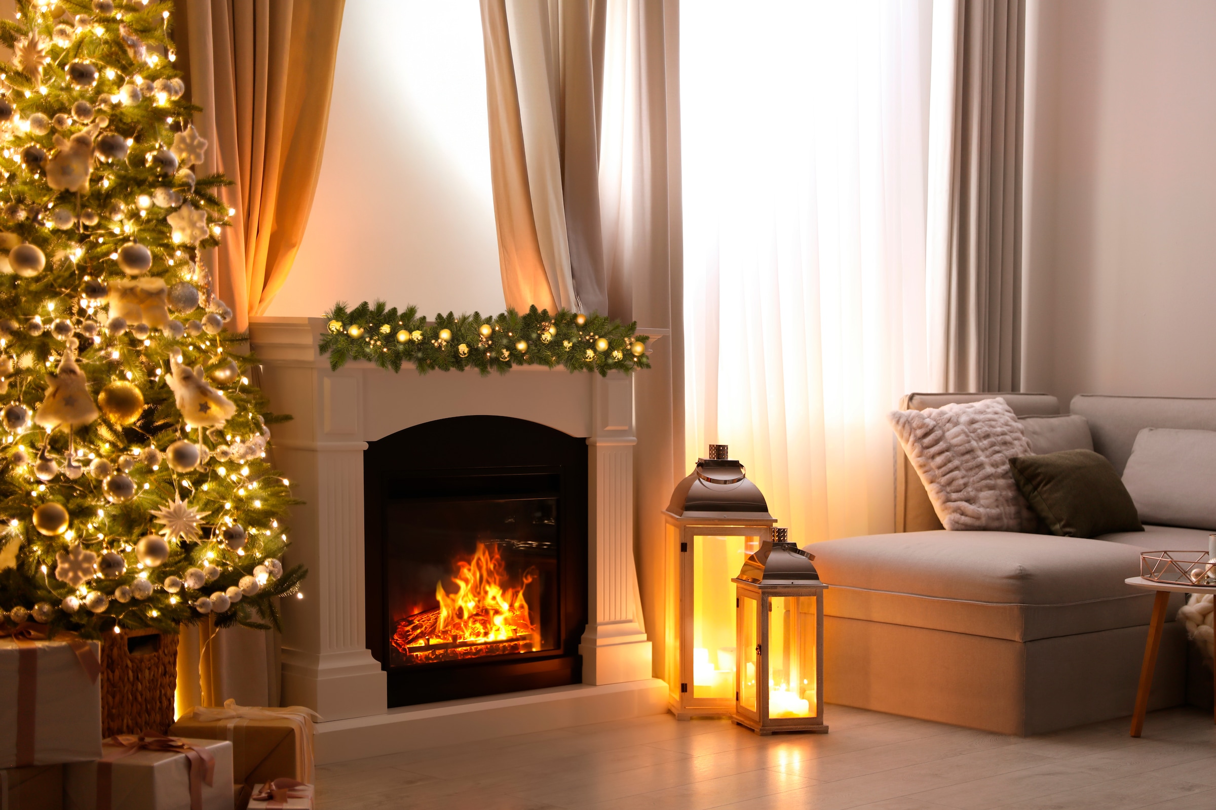 näve LED-Girlande »Noel« Batteriefach mit Ein- / Ausschalter, inkl. Timer (6on/18off)