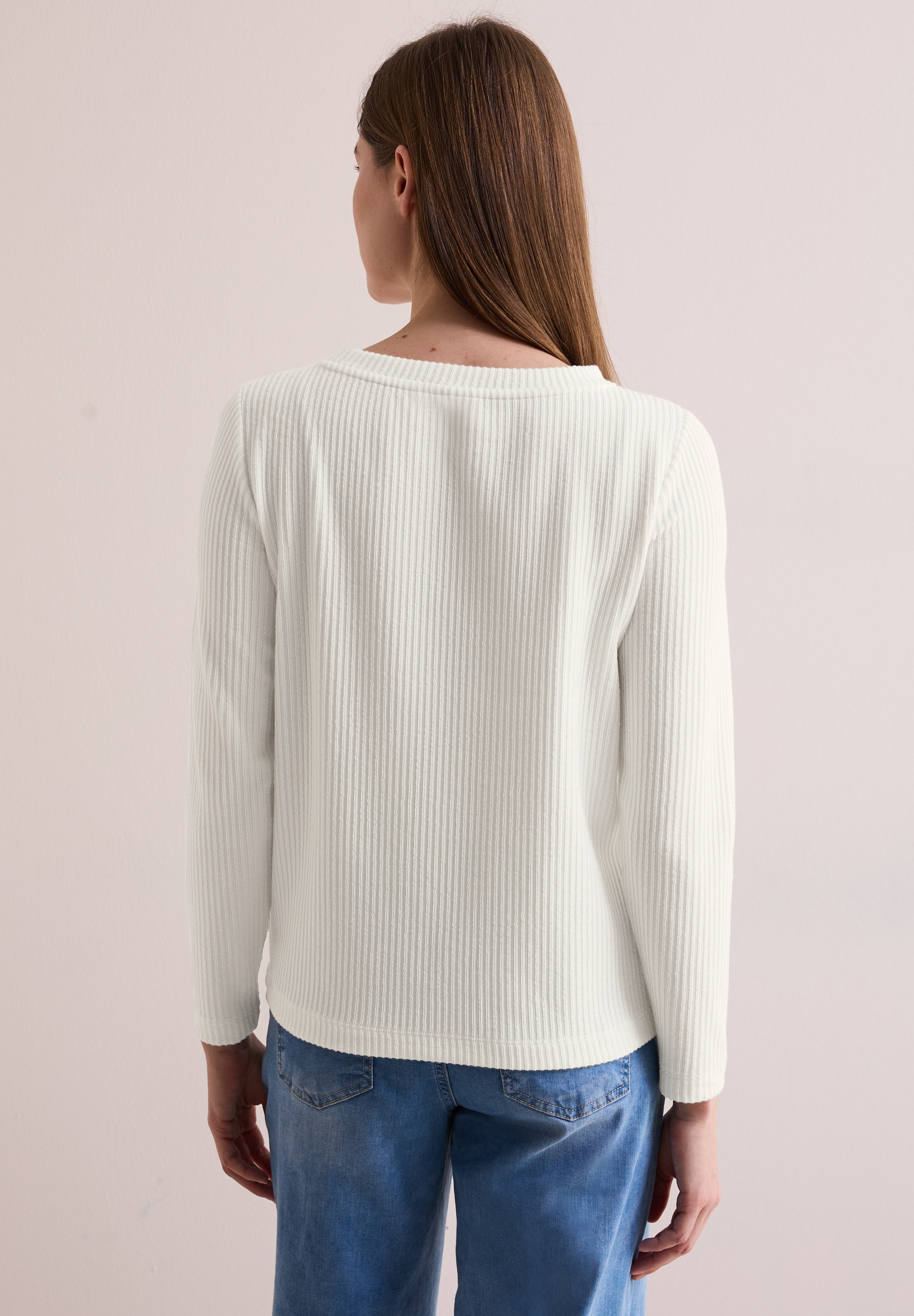 Cecil Langarmshirt, mit U-Boot-Ausschnitt