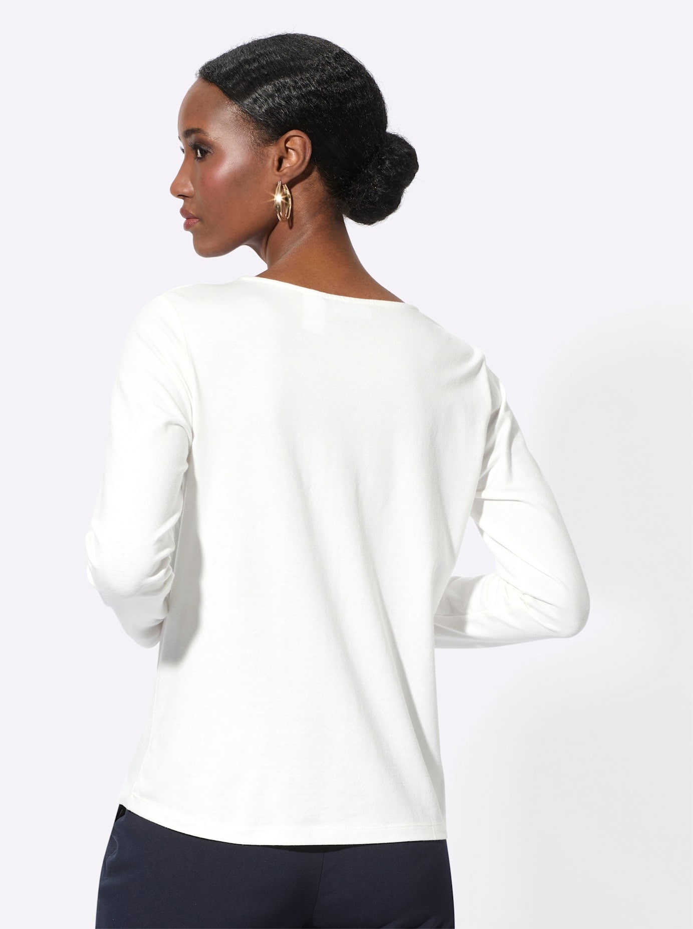 creation L Langarmshirt »Modal-Baumwoll-Shirt«, (1 tlg.)