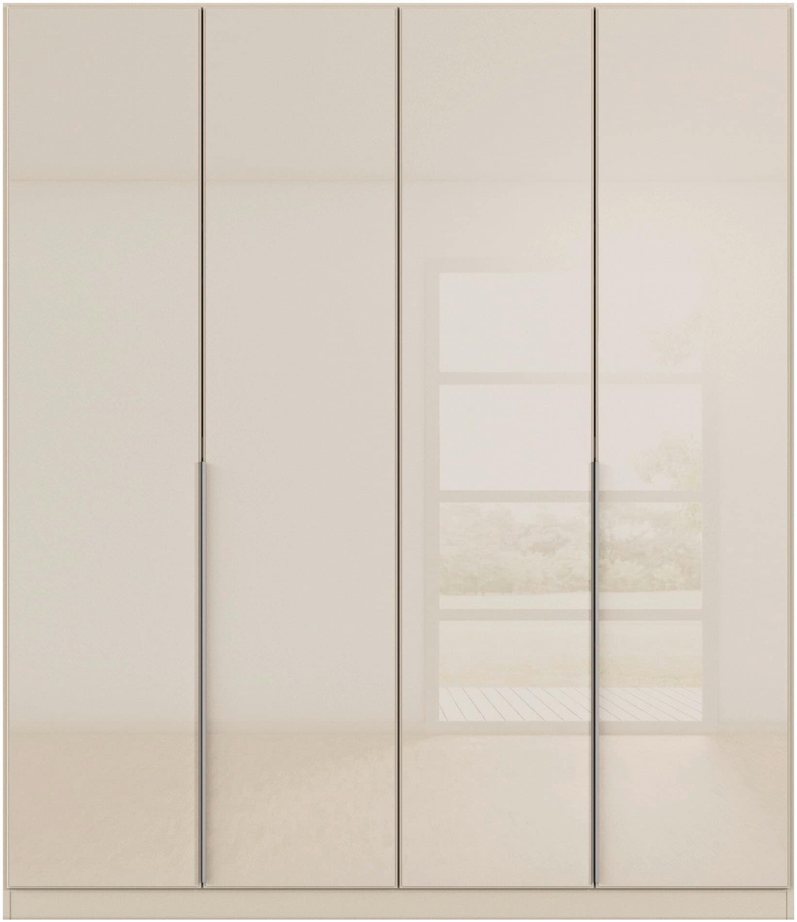 rauch Drehtürenschrank »Kleiderschrank Kleiderschränke Schrank Garderobe AGORDO mit Glasfront«, (in zwei Griff-Farben), durchdachte Innenausstattung, in 6 Breiten und 2 Höhen MADE IN GERMANY