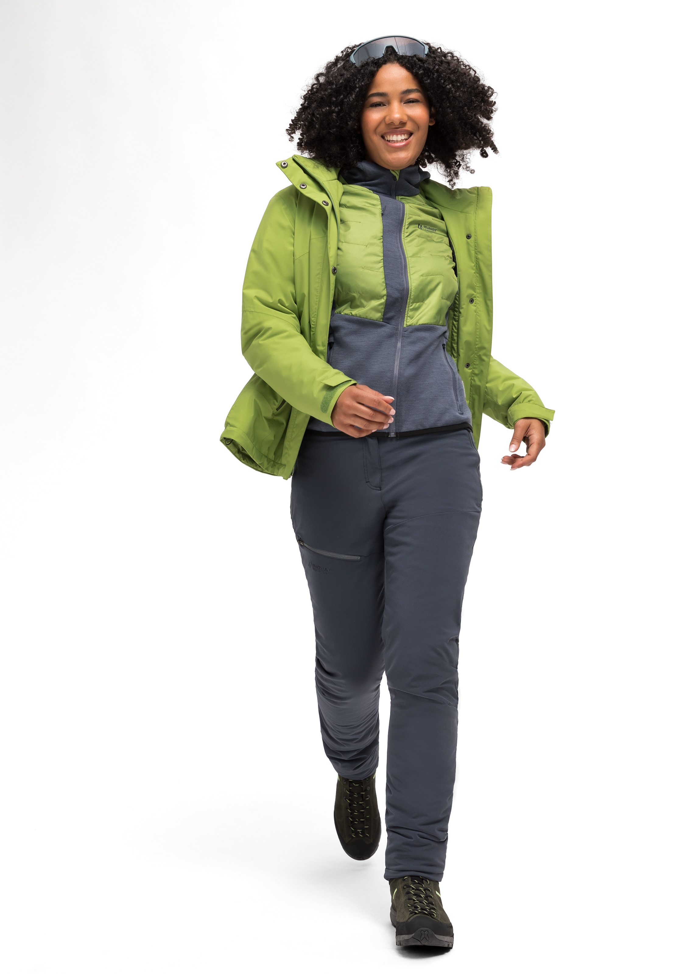 Maier Sports Outdoorjacke W«, Wanderjacke bestellen | mit wattiert, Trekking-Jacke 3 Damen Taschen BAUR online atmungsaktive »Lanus