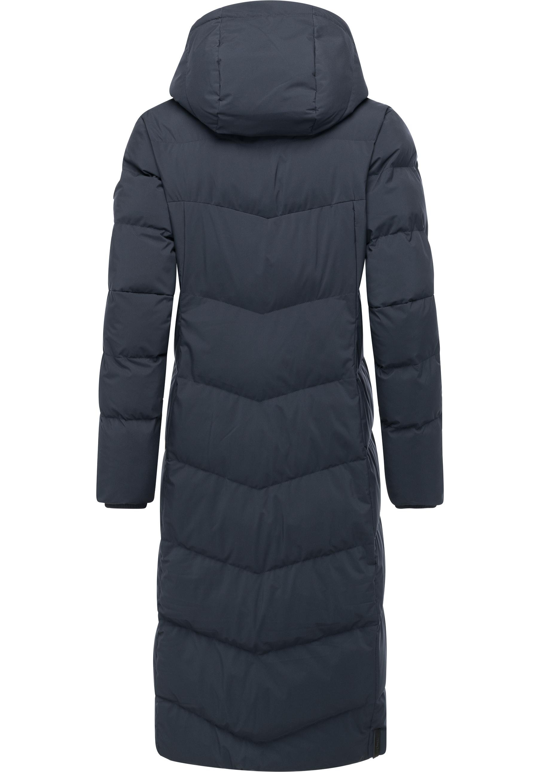Ragwear Wintermantel »Pavla Long Soft YOUMODO«, Wasserdichter Steppmantel mit Kuschelkragen
