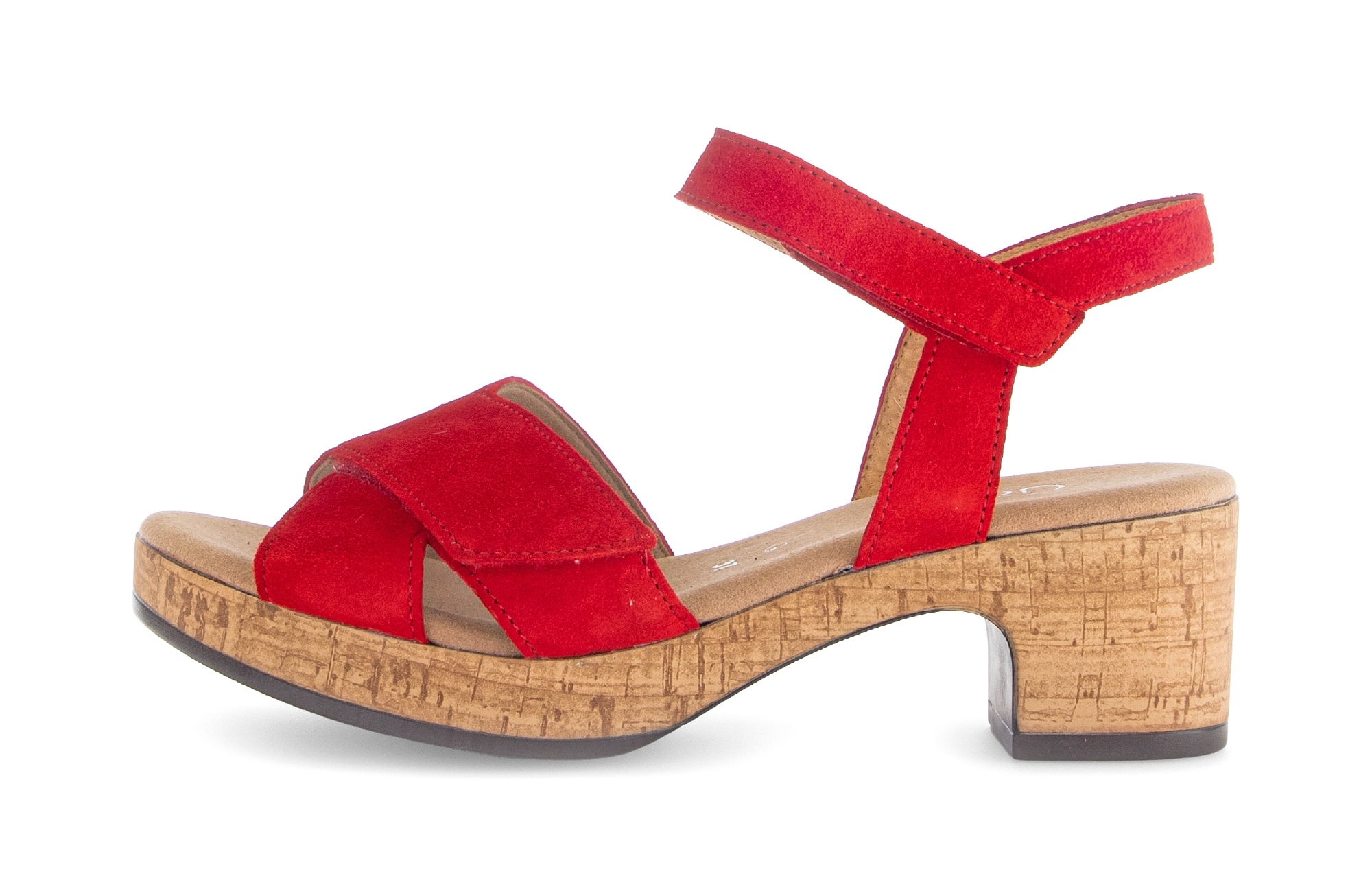 Thumbnail - Gabor Sandalette "Kreta" Blockabsatz, Plateau, Sommerschuh mit zwei Klettverschlüssen, G-Weite