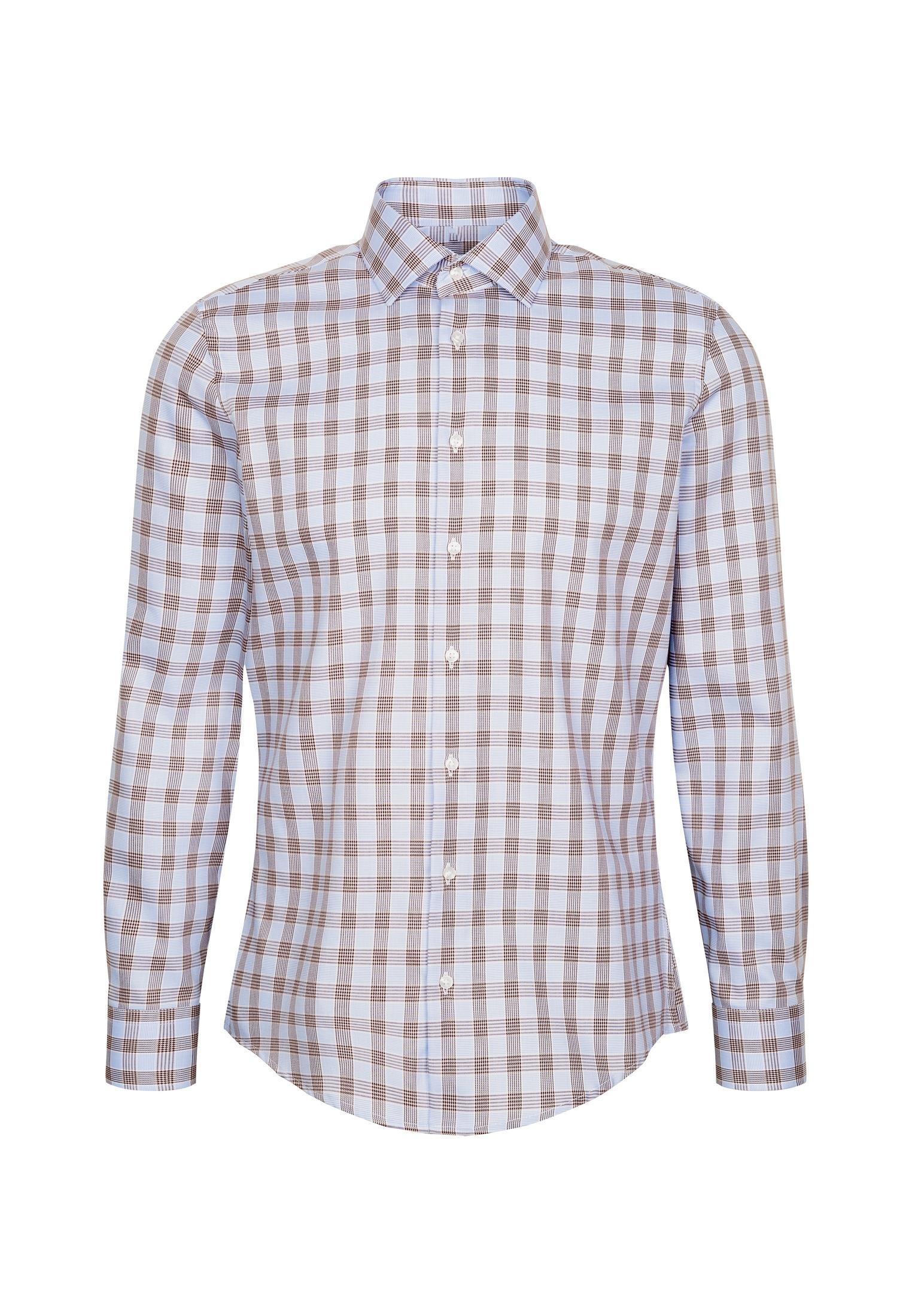 seidensticker Businesshemd »Slim« Slim Langarm Kentkragen Karo