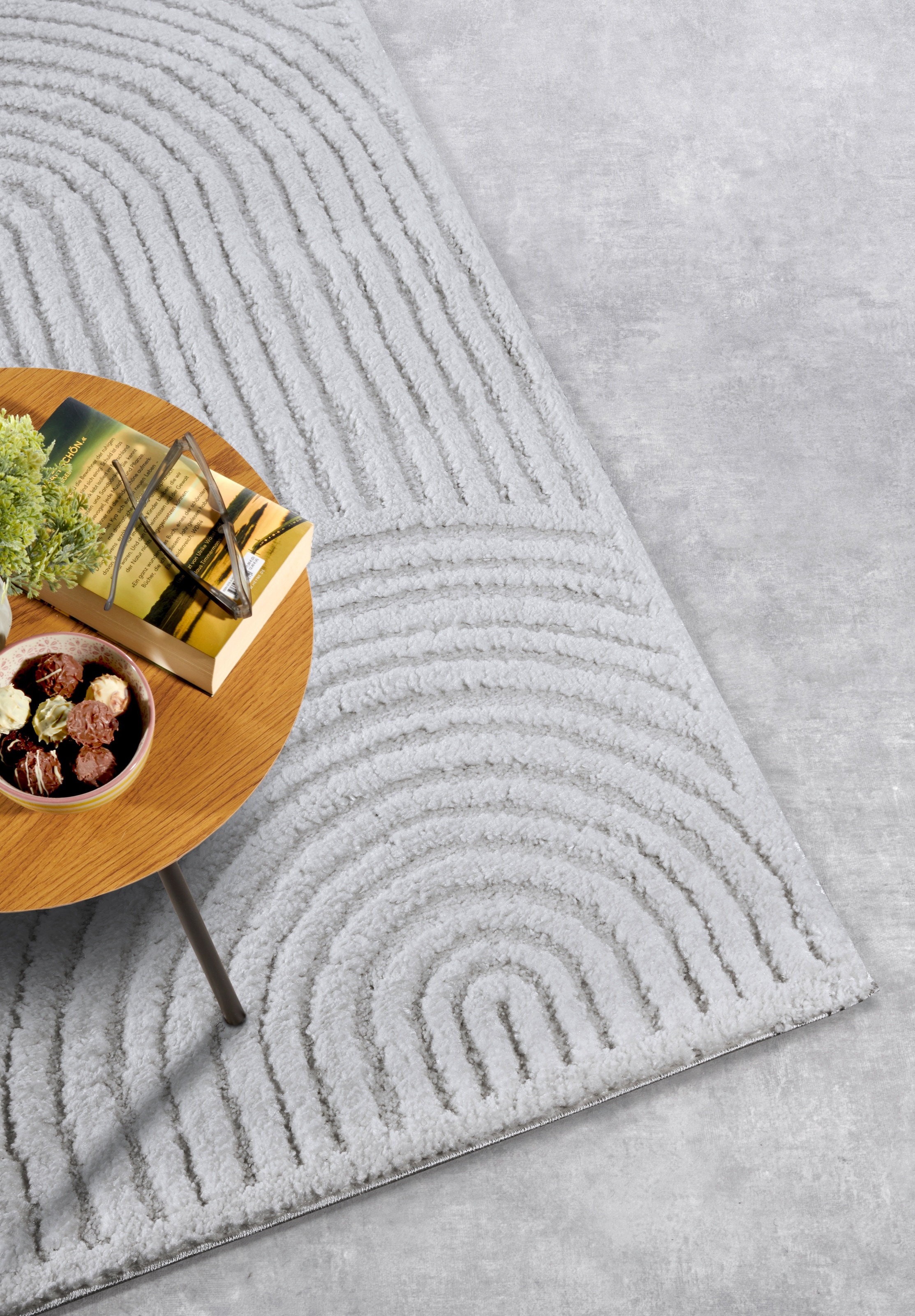 ELLE DECORATION Designteppich »Chappe«, rechteckig, 18 mm Höhe, Shaggy, Läufer, flauschig, weich, Langflor, modern, Hoch Tief Effekt