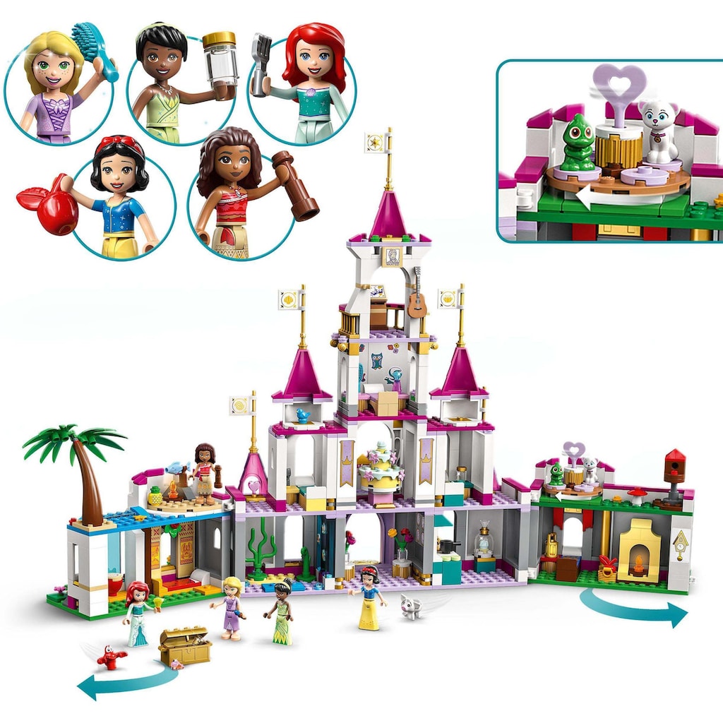 LEGO® Konstruktionsspielsteine »Ultimatives Abenteuerschloss (43205), LEGO® Disney Princess«, (698 St.), Made in Europe