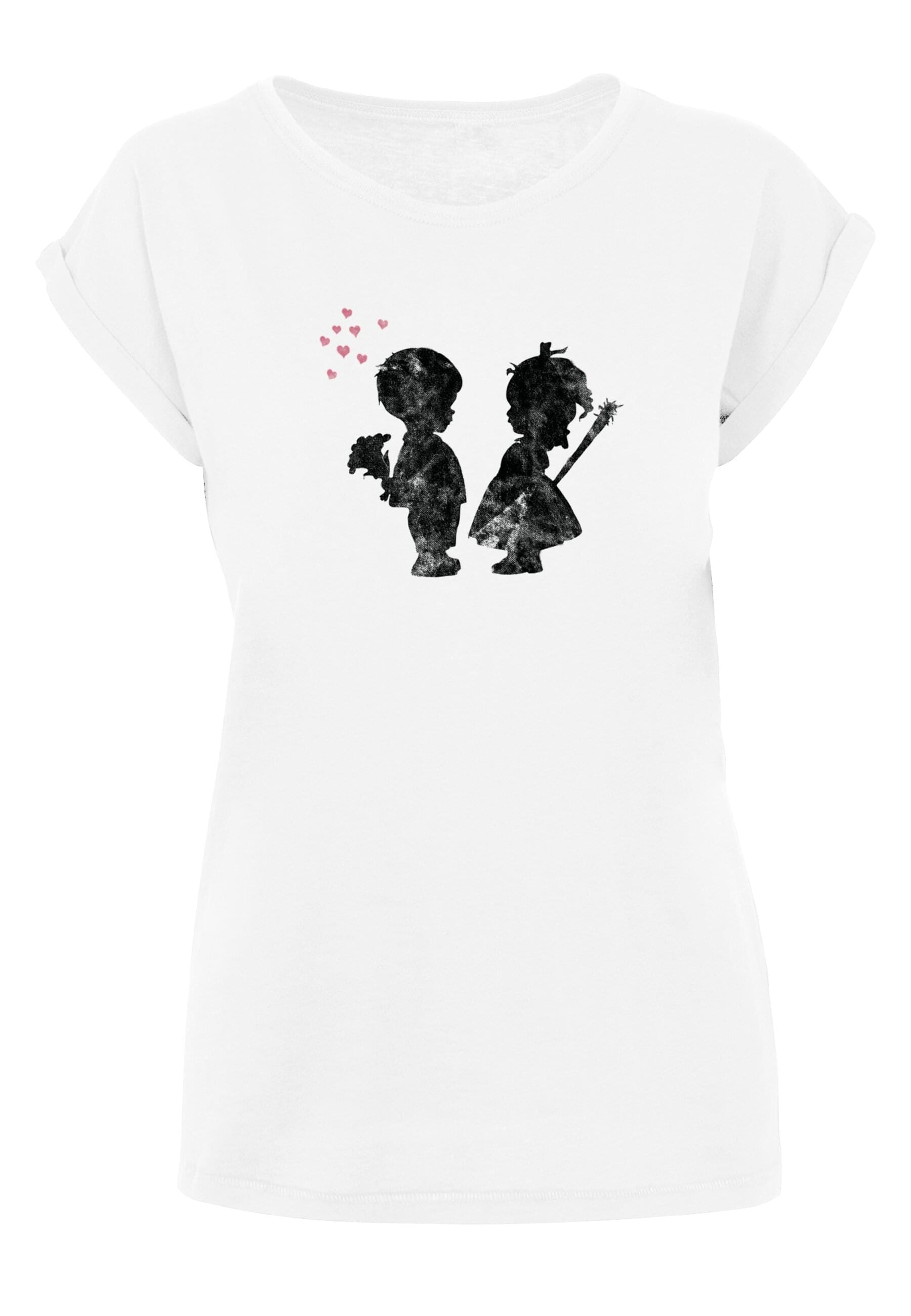 T-Shirt »Merchcode Damen Ladies Girl with a stick T-Shirt«, (1 tlg.)
