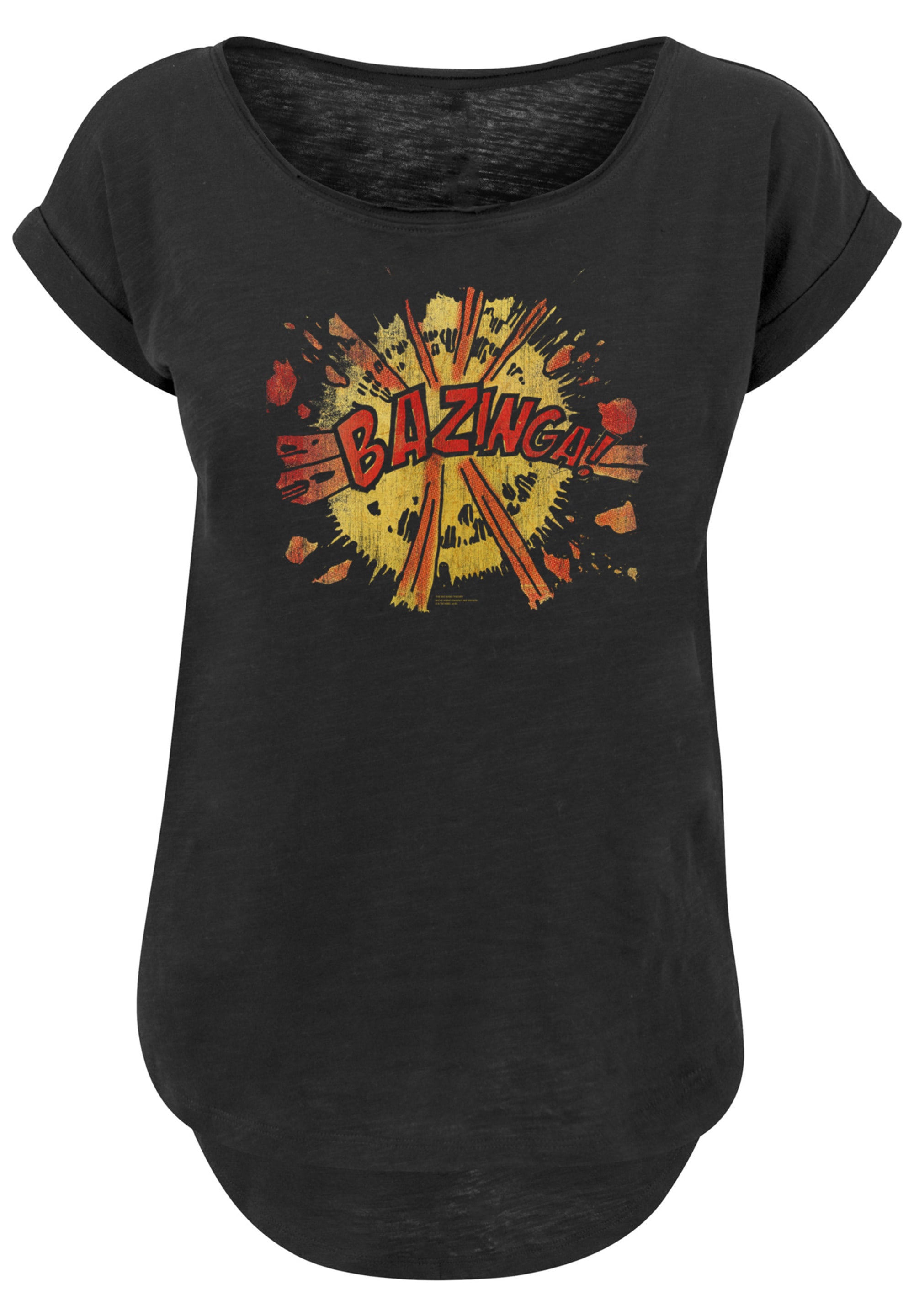 F4NT4STIC T-Shirt »Big Bang Theory TV Serie Bazinga Explosion«, Print