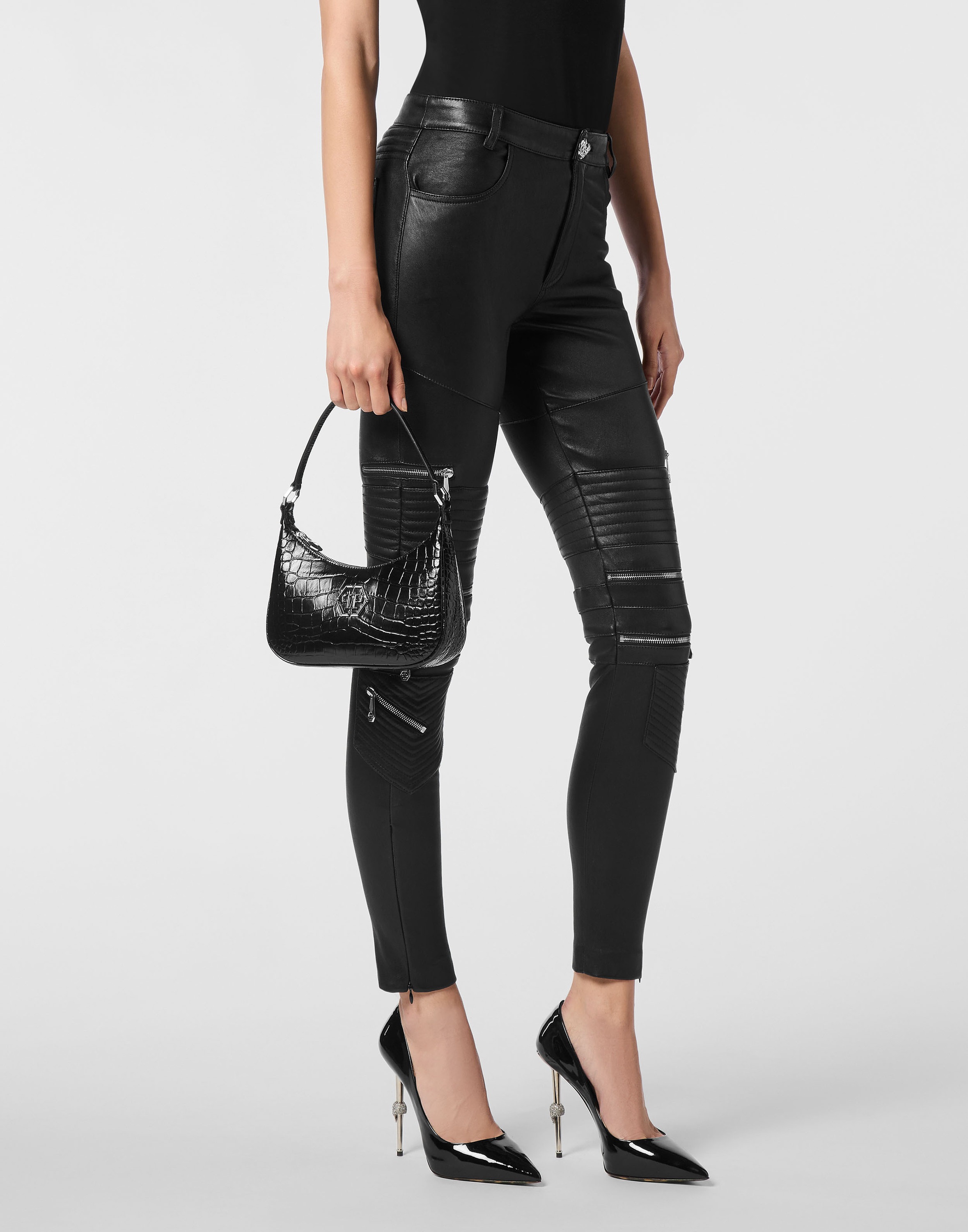 PHILIPP PLEIN Schultertasche "Cocco Crocco Geprägt" günstig online kaufen