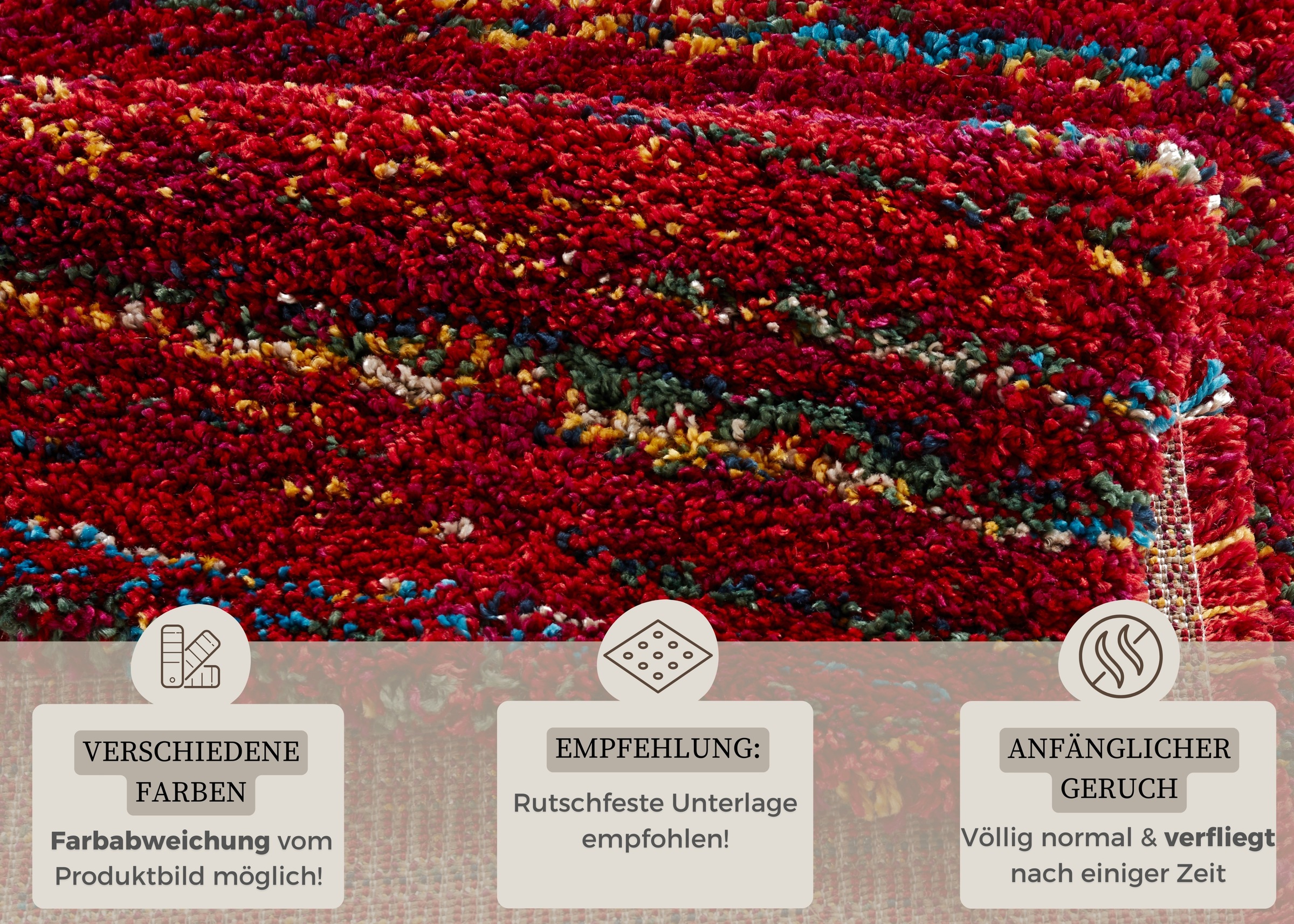 HANSE Home Hochflor-Teppich »Chic«, rechteckig, 30 mm Höhe, Shaggy, Weich, Flauschig, Flokati, Meliert, Wohnzimmer, Schlafzimmer