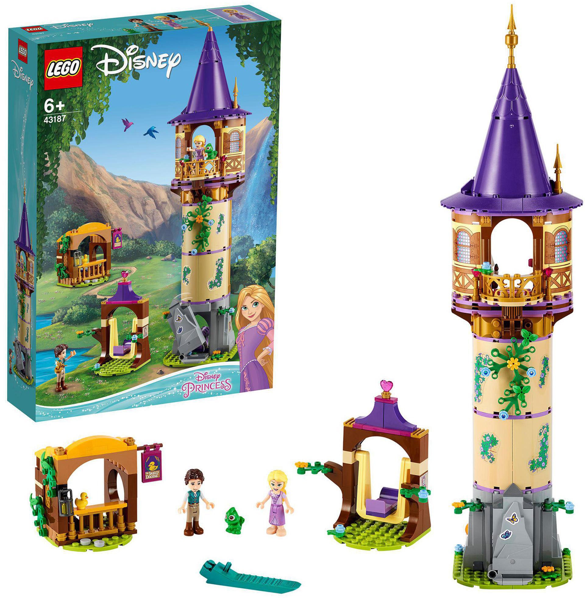 LEGO® Konstruktionsspielsteine »Rapunzels Turm (43187), LEGO® Disney Princess«, (369 St.)