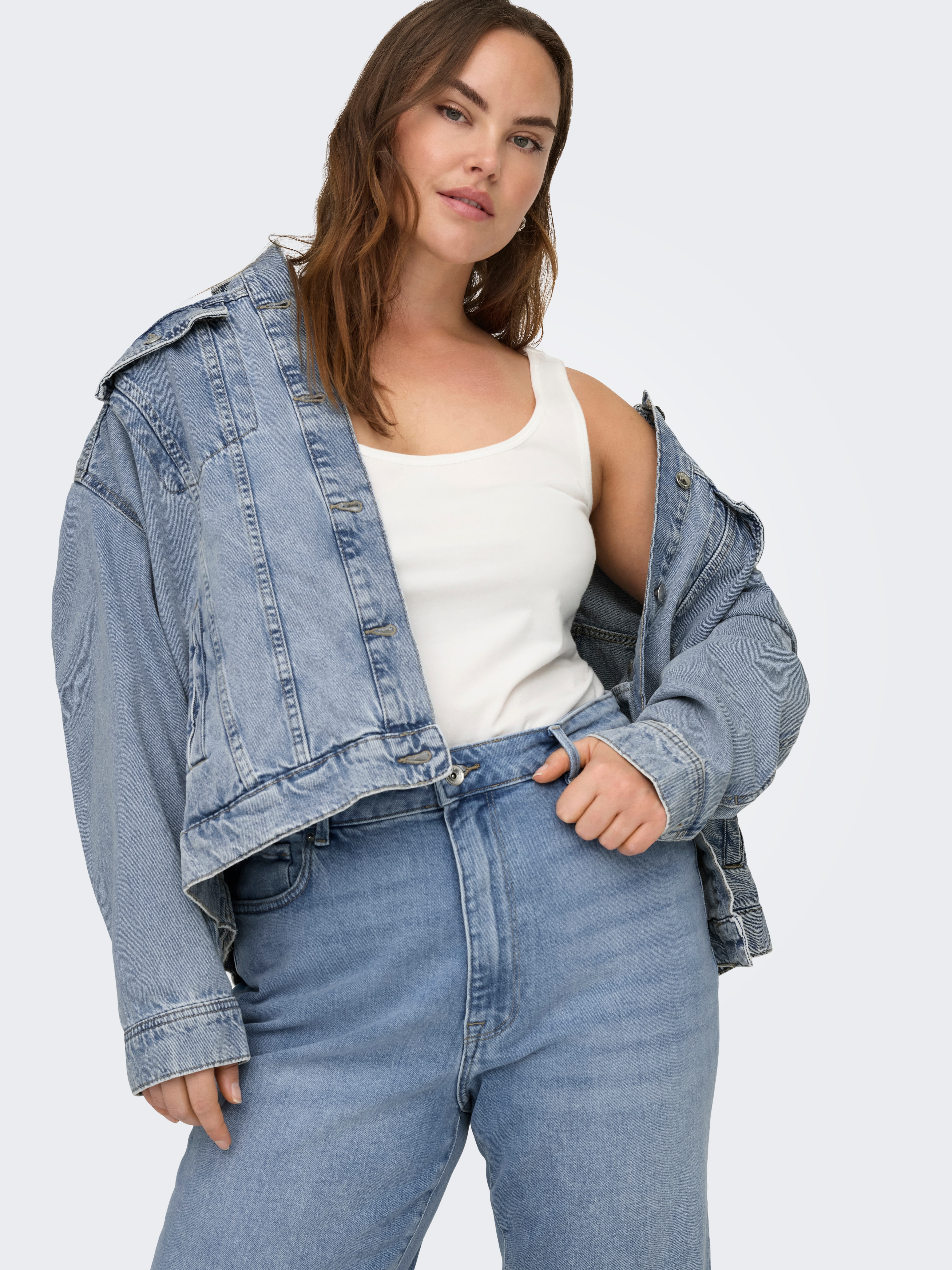 ONLY CARMAKOMA Jeansjacke "CAROCEAN L/S OVERSIZE JKT DNM NOOS"