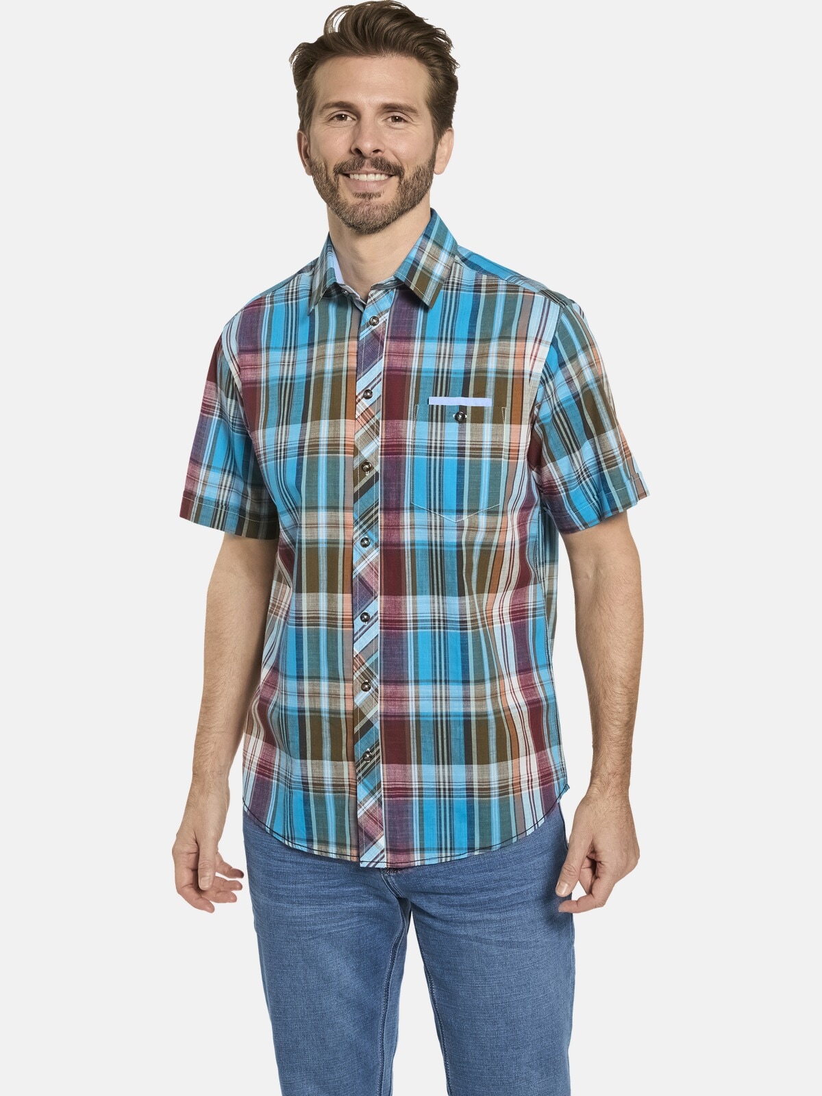 Babista Kurzarmhemd "Kurzarmhemd BELLIANO" 1 Stk. im geschmackvollen Karo-D günstig online kaufen