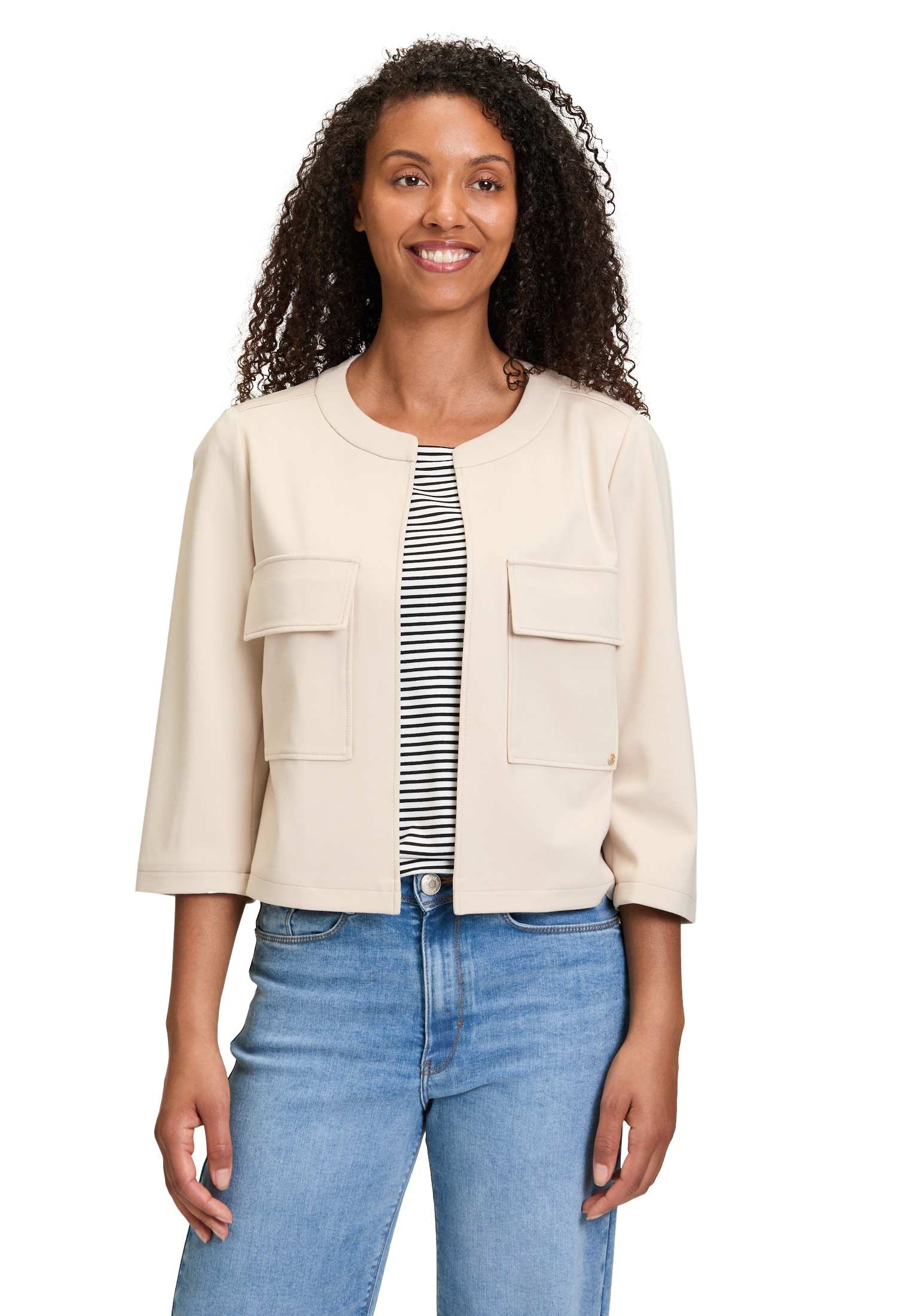 Betty&Co Jackenblazer "Betty & Co Casual-Jacke mit Taschen", Material günstig online kaufen
