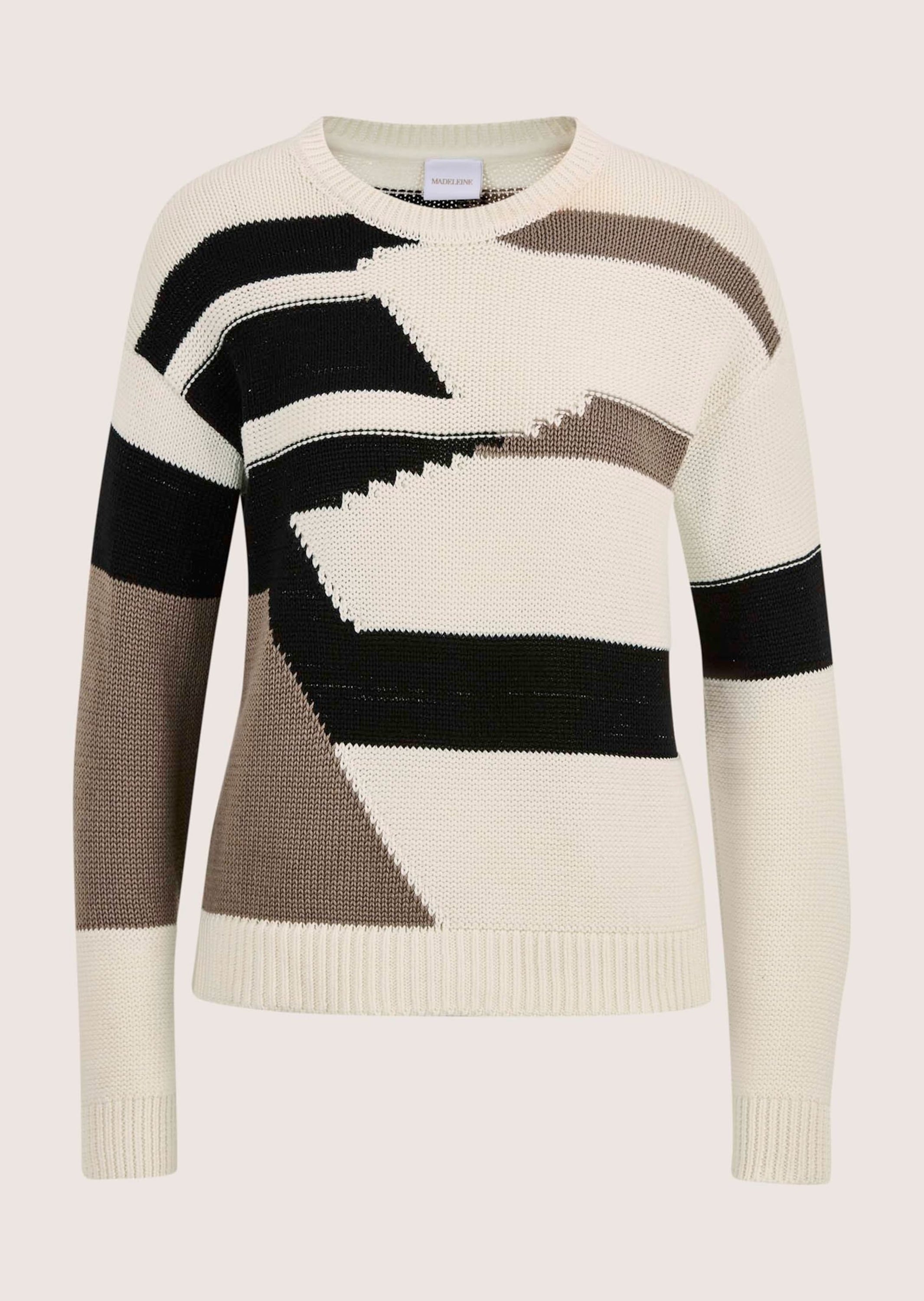 MADELEINE Longpullover "Strickpullover Moderner Baumwollpullover mit grafis günstig online kaufen