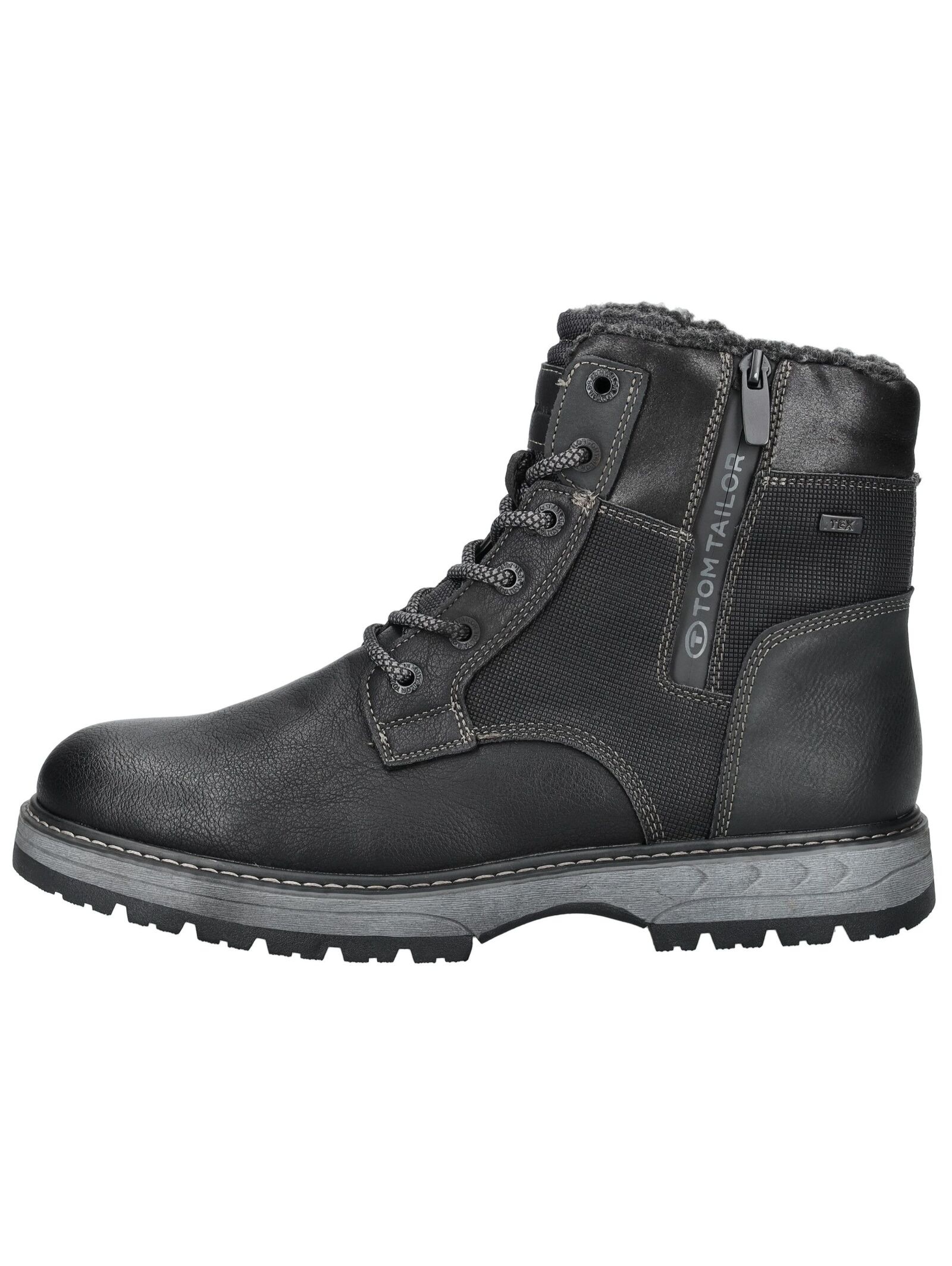 TOM TAILOR Schnürstiefelette »Tom Tailor Stiefelette Lederimitat/Textil«