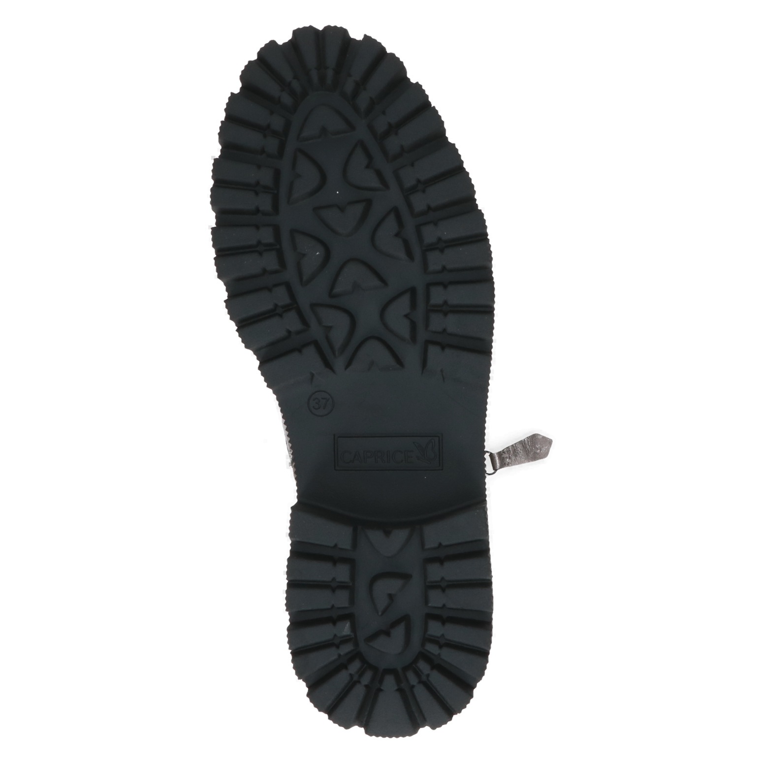 Caprice Schnürboots, Blockabsatz, Plateau, Schnürstiefelette mit Zierreißverschluss außen
