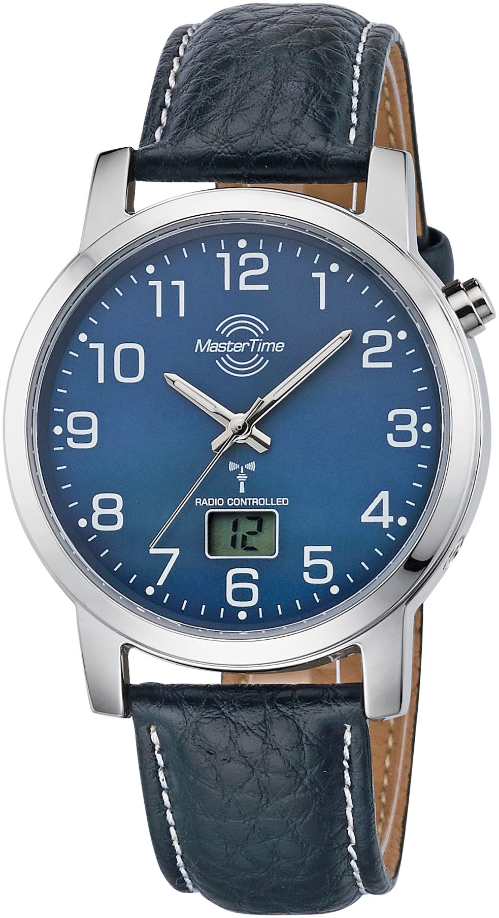 MASTER TIME Funkuhr »Basic, MTGA- 10493-32 L«, Armbanduhr, Quarzuhr, Herrenuhr, Datum, Leuchtzeiger