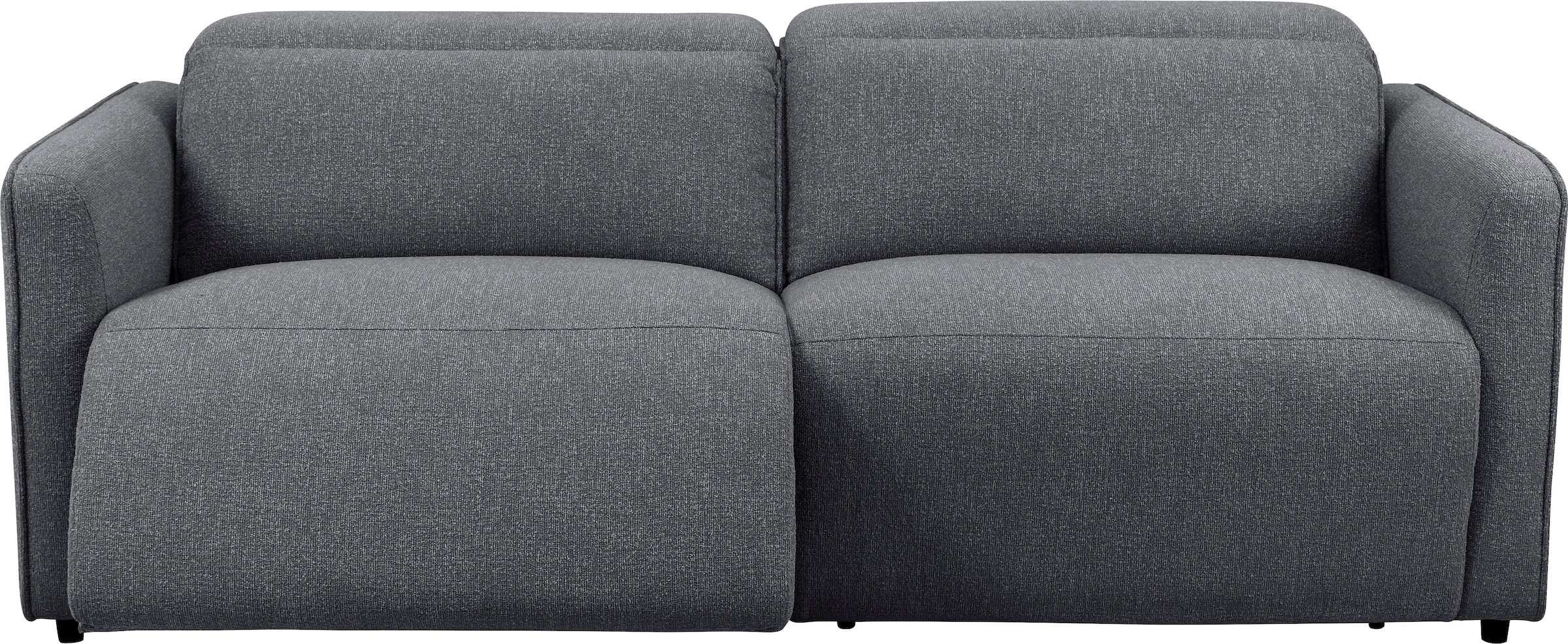 INOSIGN 2-Sitzer »KYLLY, XXL (208 cm) elektrische Relax- und Liegefunktion in 2 Sitzen«, Mega-Sofa, Kopfteilverstellung, USB A/ C, Federkern, Feinstruktur