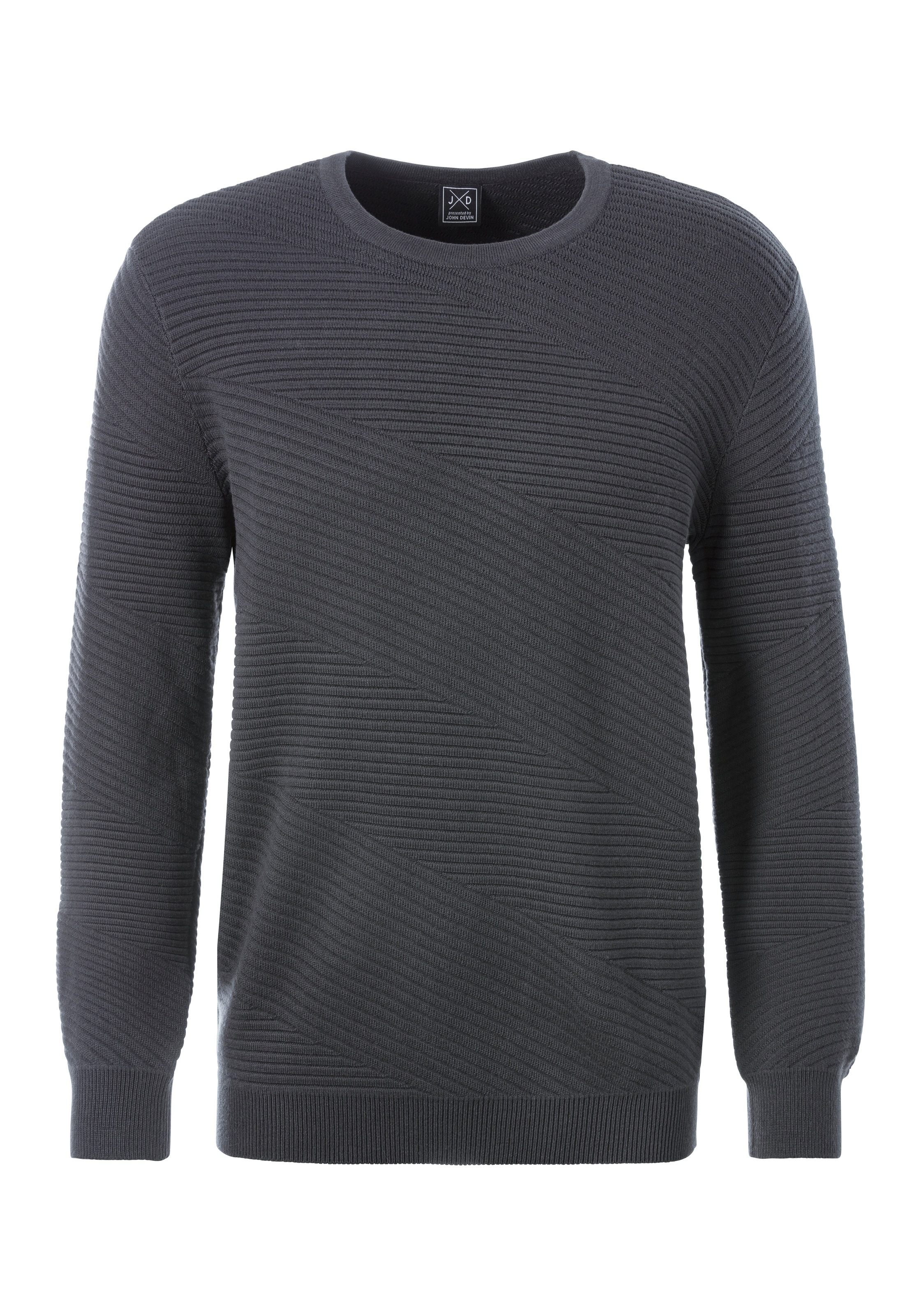 John Devin Strickpullover, Pullover aus weichem Strukturstrick günstig online kaufen