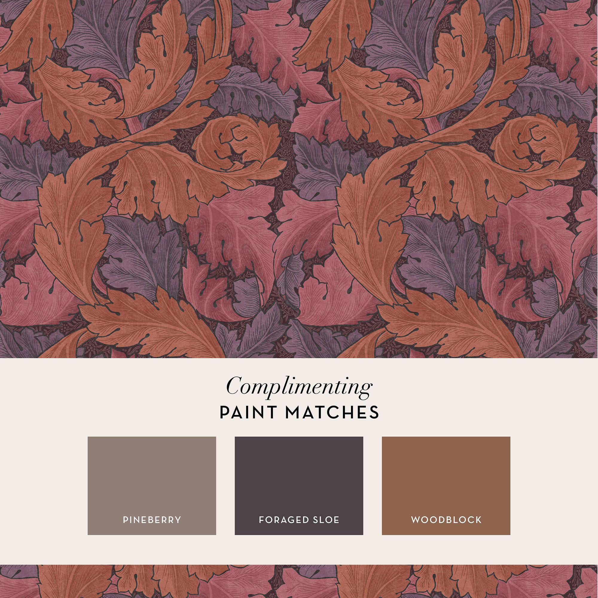 WILLIAM MORRIS AT HOME Vliestapete »Acanthus«, Retro, Design Tapeten