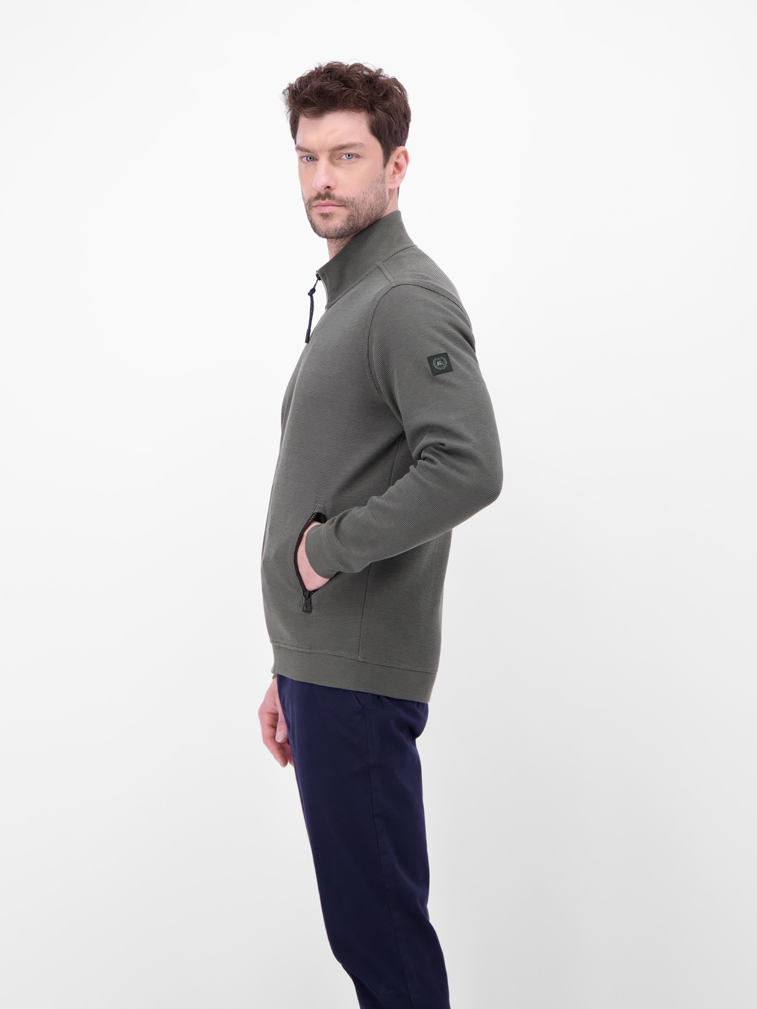 LERROS Sweatjacke »LERROS Sweatjacke aus Baumwollmischgewebe«