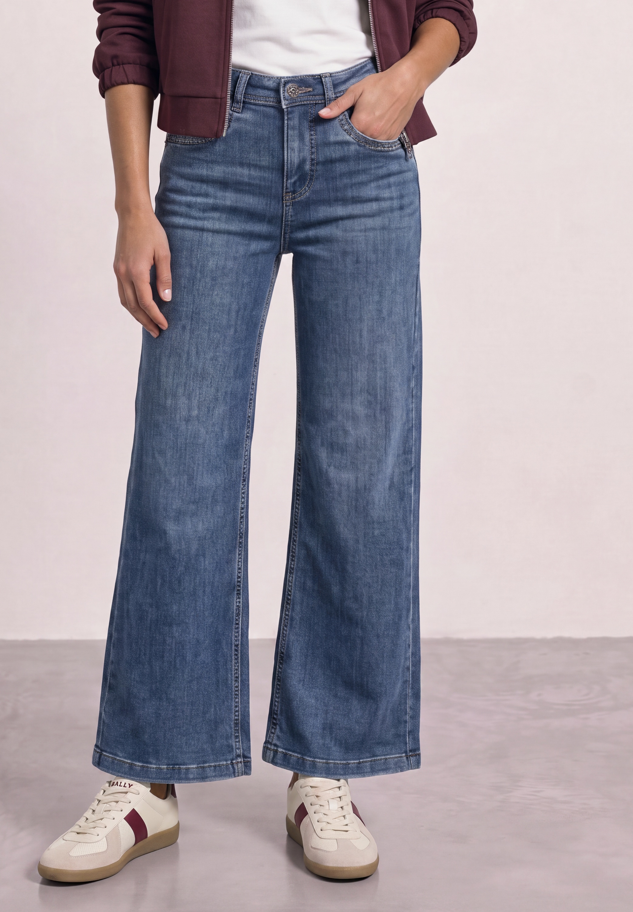 STREET ONE 5-Pocket-Jeans "Style Emee" High Waist, Wide Leg