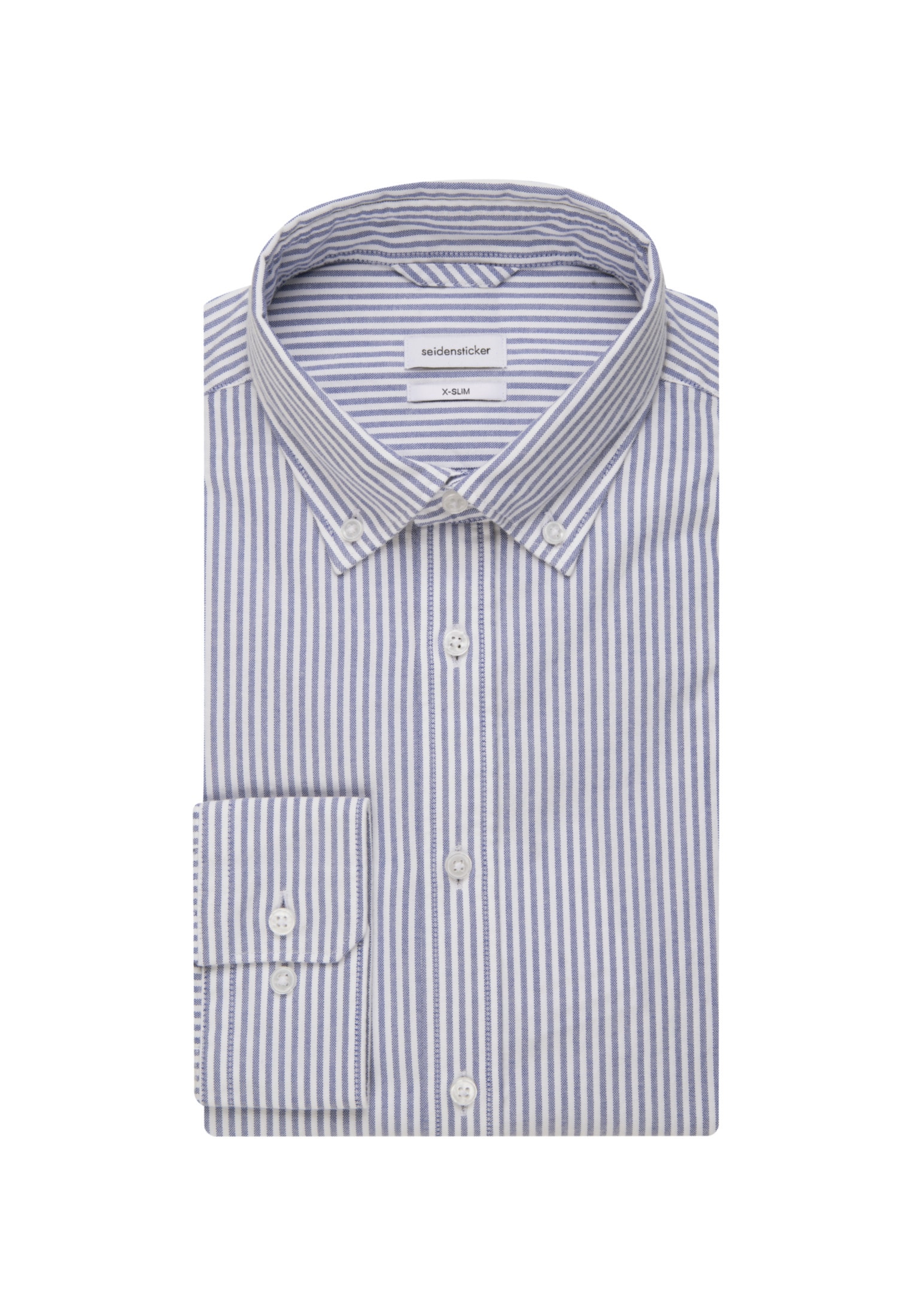 seidensticker Businesshemd »X-Slim«, X-Slim Langarm Button-Down-Kragen Streifen