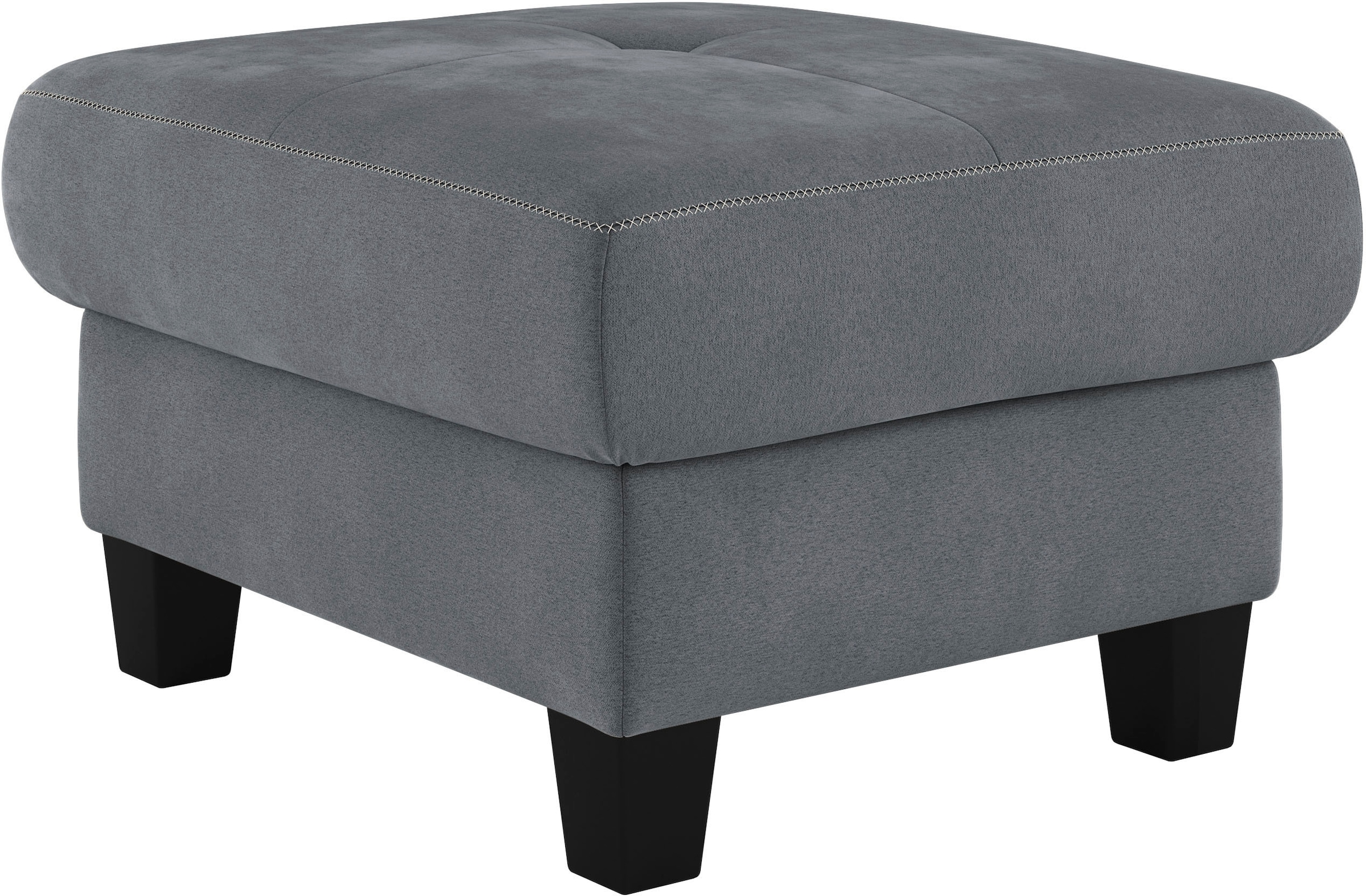 PLACES OF STYLE Polsterhocker »Varese« Kreuznaht in beige