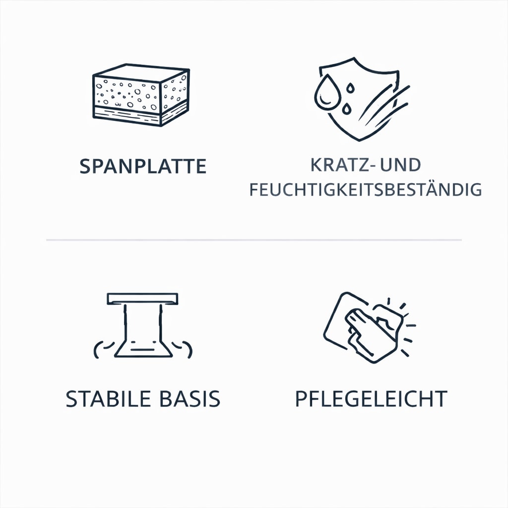 OTTO home Esstisch »Square Säulentisch, Küchentisch, Bistrotisch, Kompakt-Esstisch« Quadratischer Esstisch; verschiedene Farben erhältlich; Breite: 70 cm