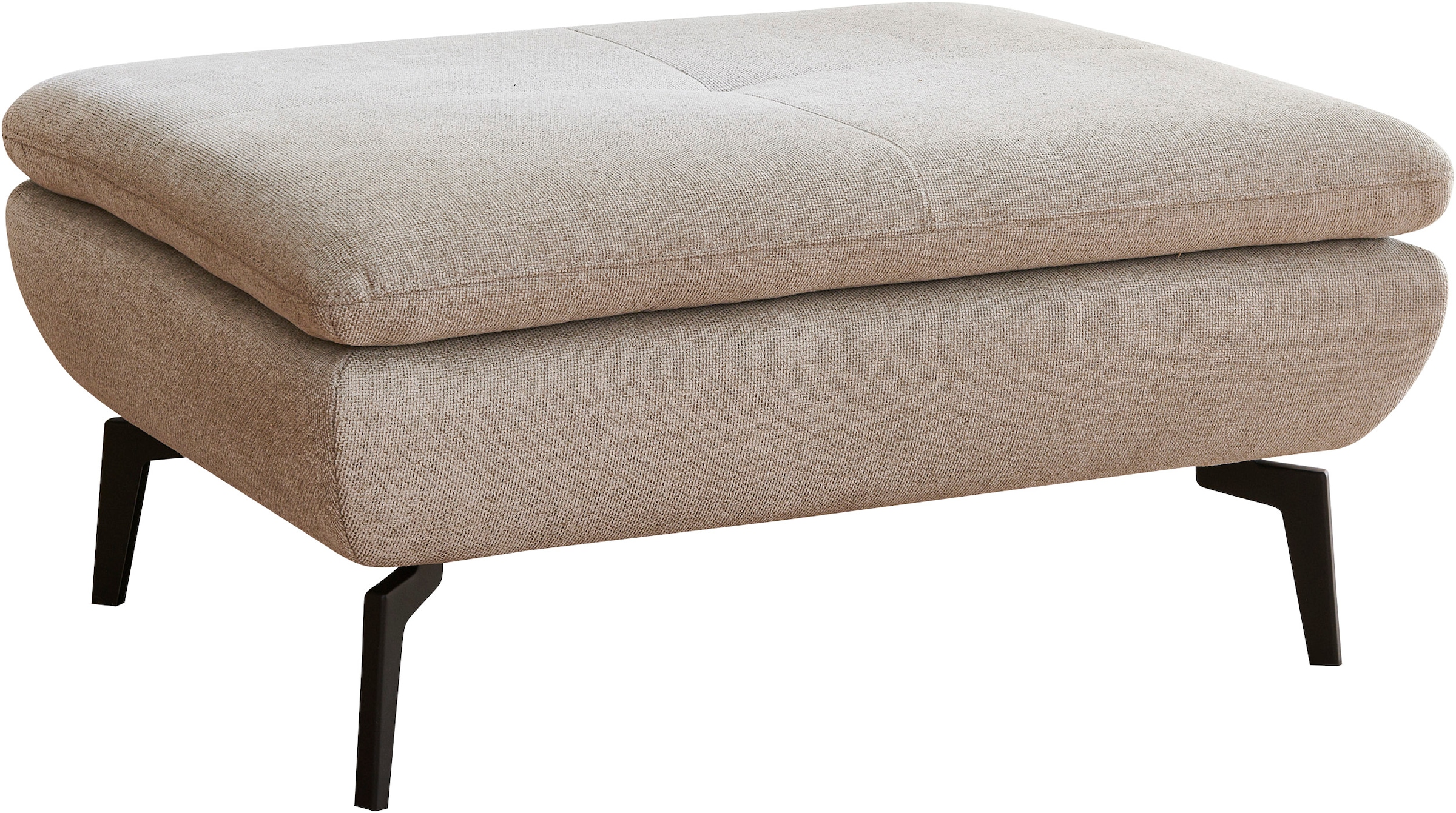 Die PlanBar Hocker "MP-IN23002" 1 Stk. tlg. hochwertige Kaltschaumpolsterung, stylische Metallfüße