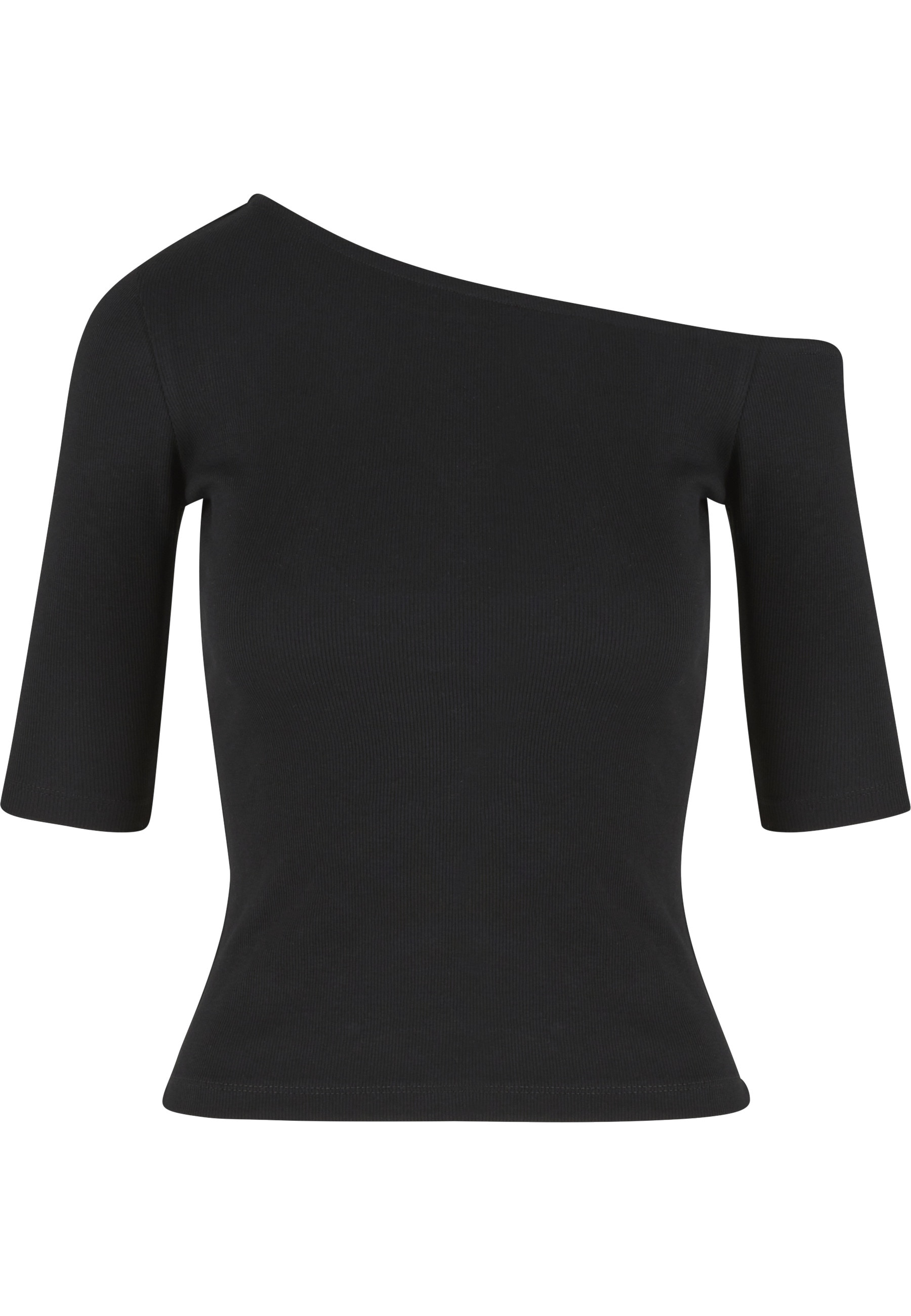 URBAN CLASSICS T-Shirt "Urban Classics Ladies Organic Asymmetric Rib Tee" 1 günstig online kaufen