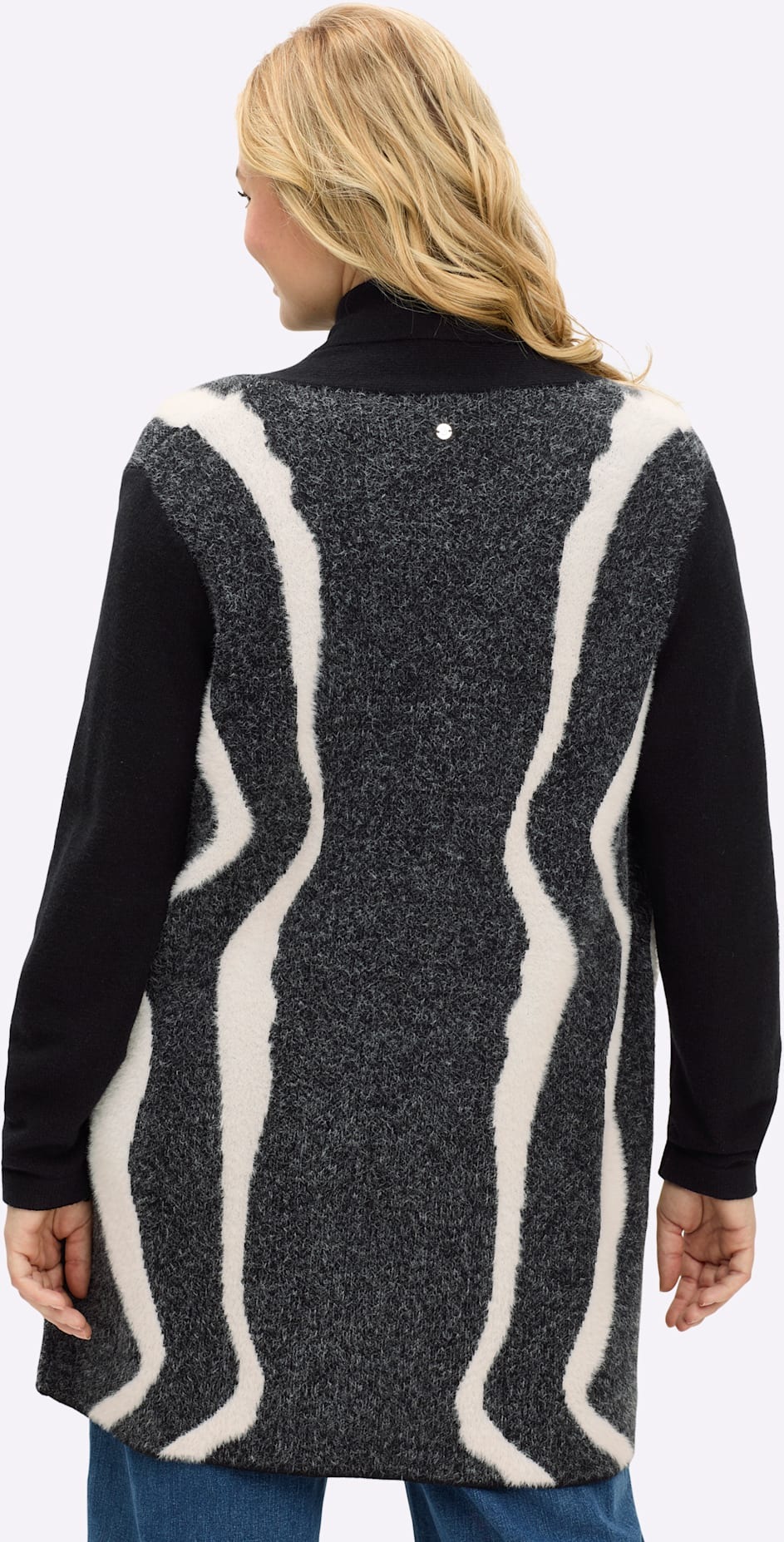 Sheego Jacquardstrickjacke günstig online kaufen