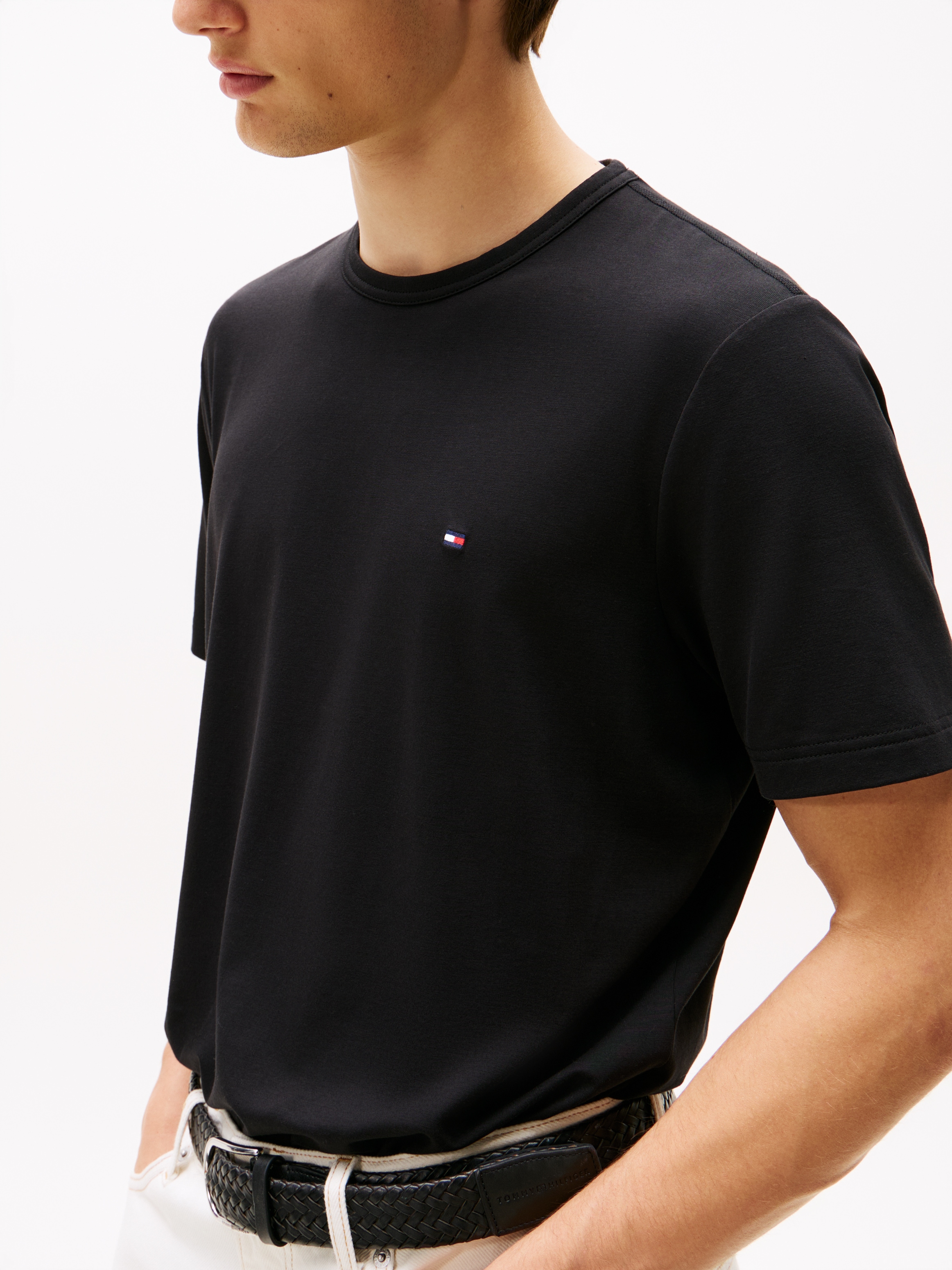 Tommy Hilfiger T-Shirt »PERFORMANCE TEE« im Materialmix, schnelltrocknend