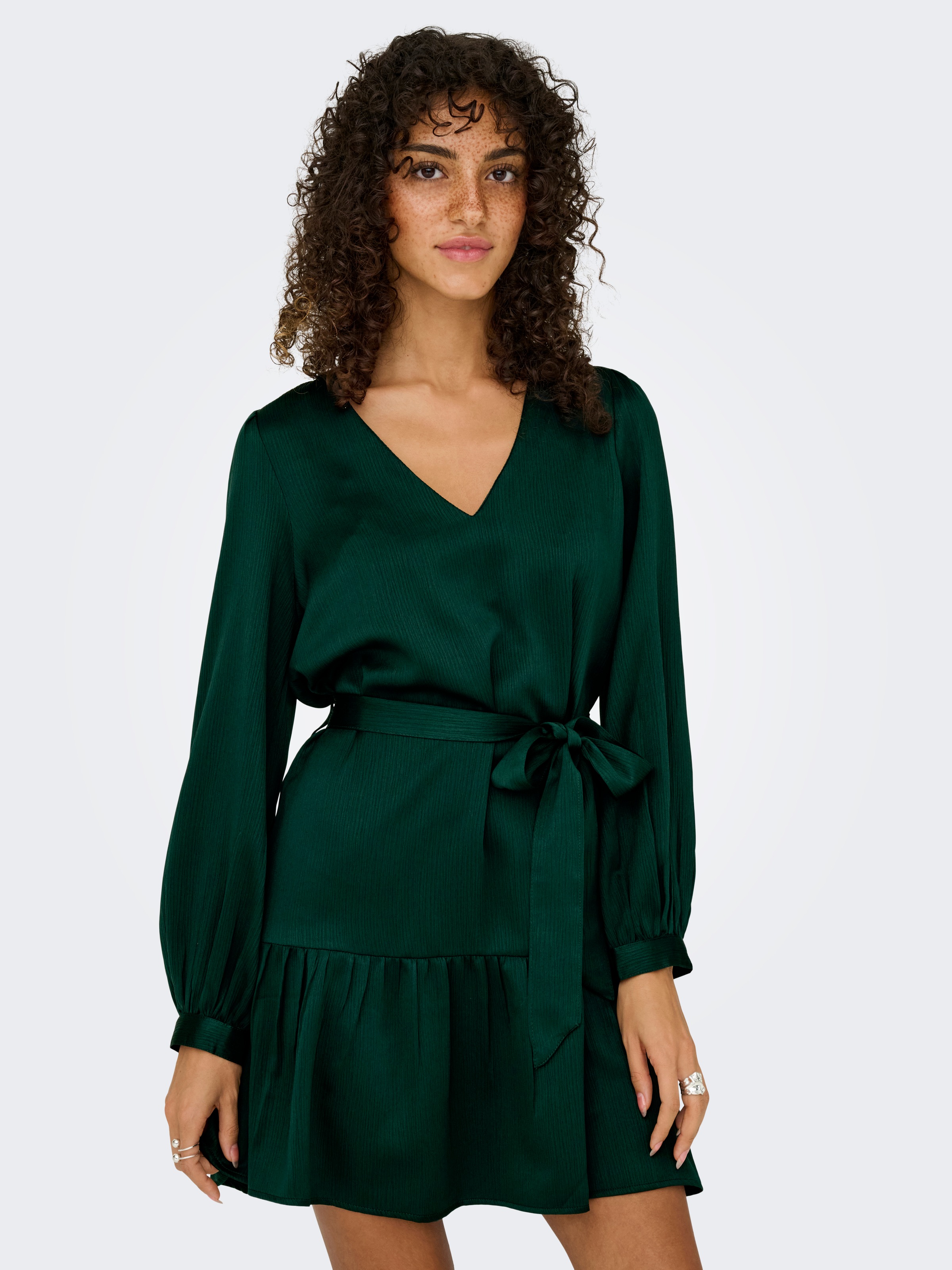 ONLY Tunikakleid "ONLNEW ALENA LIFE L/S SHORT DRESS WVN", Sommerkleid günstig online kaufen