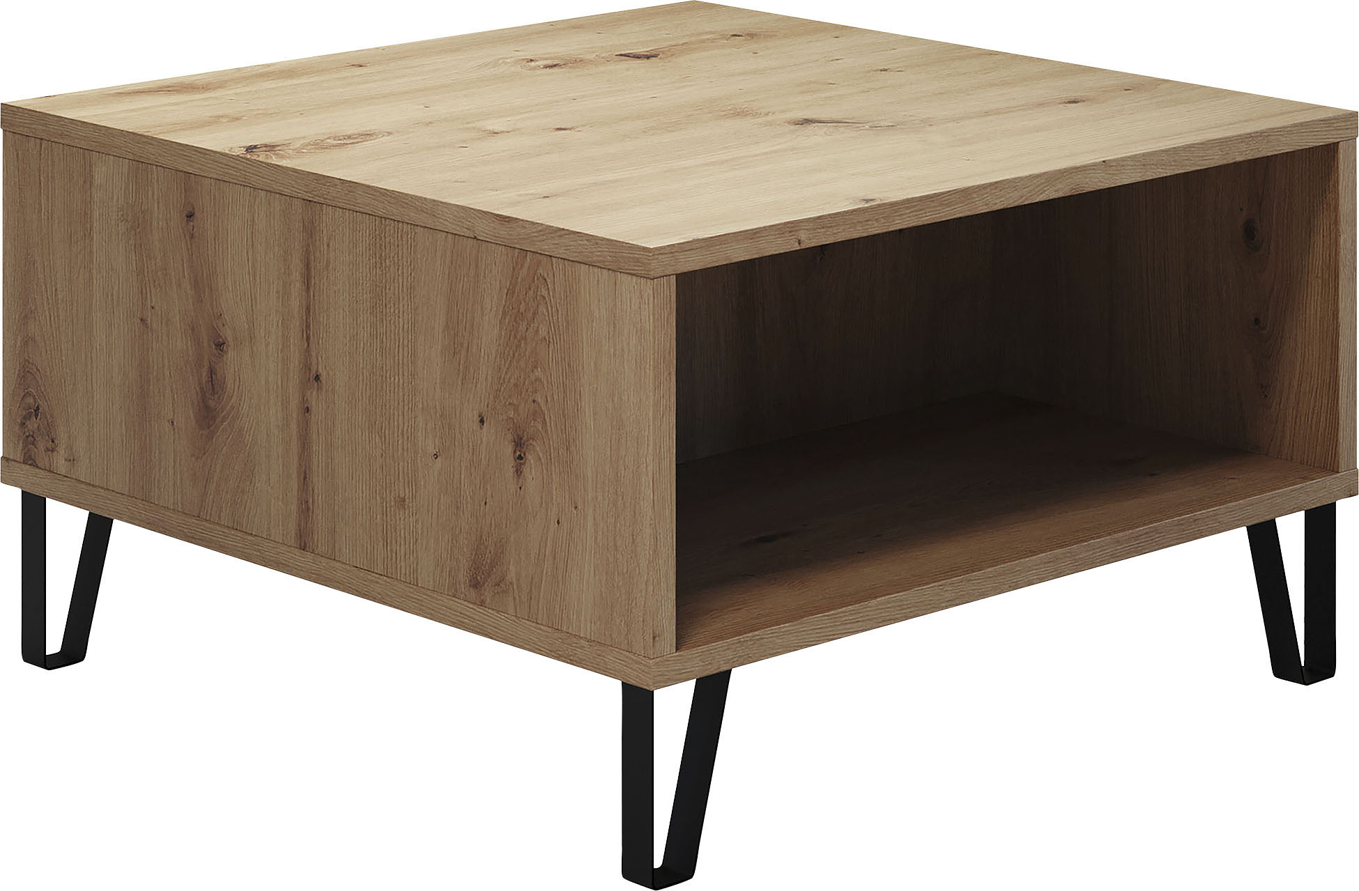 Home affaire Couchtisch "Tarragona" Couchtisch mit 2 offenen Fächern - (B/T/H) 60/60/37 cm