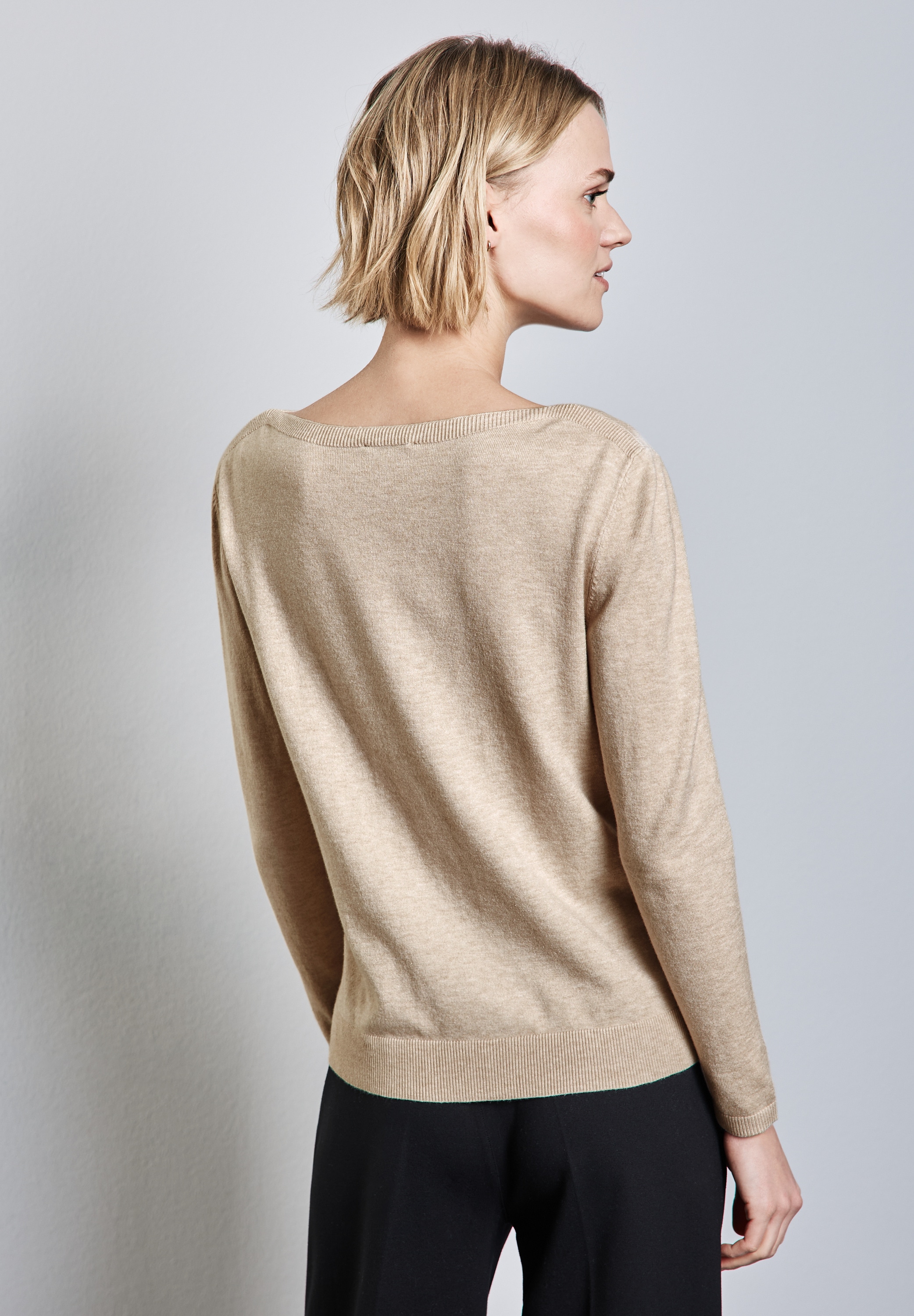 STREET ONE Strickpullover, aus Feinstrick