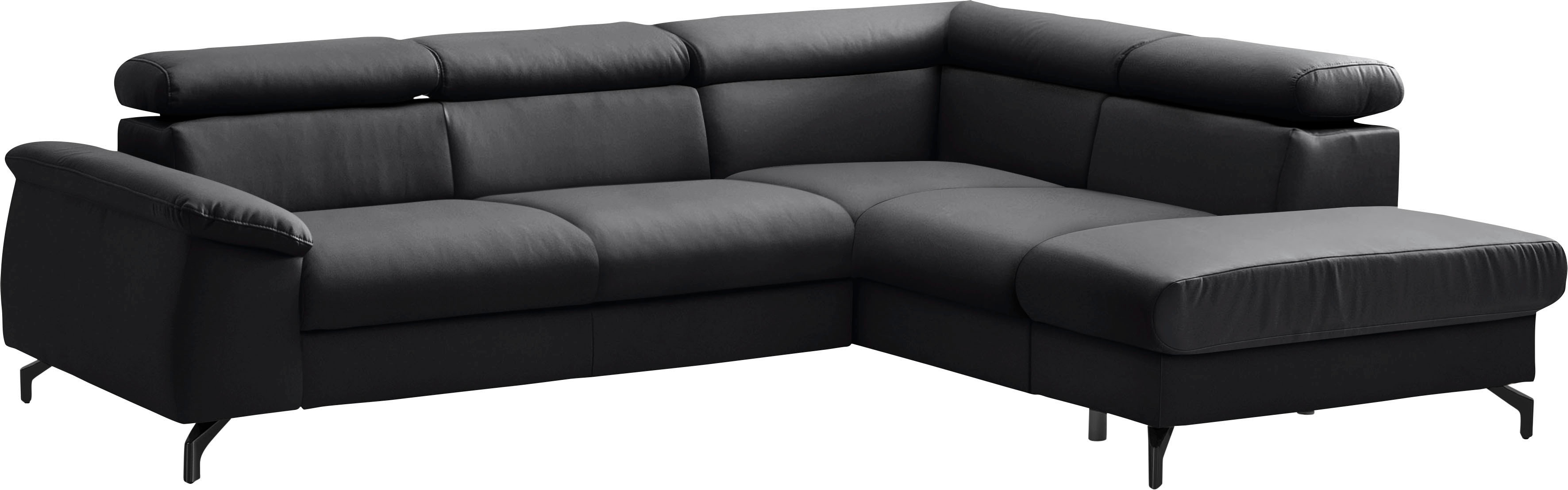 COTTA Ecksofa "Kitty L-Form, B: 249 cm" mit Kopfteilverstellung, optional Schlaffunktion & Bettkasten