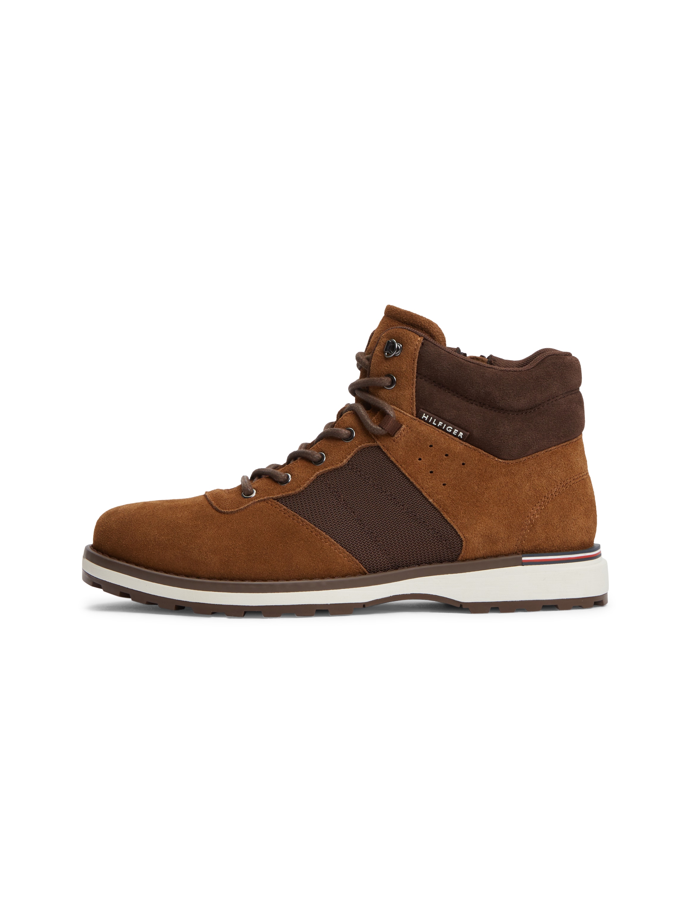 Tommy Hilfiger Schnürboots »CORPORATE OUTDOOR SUEDE BOOT«  Schnürstiefelette mit praktischem Innenreißverschluss