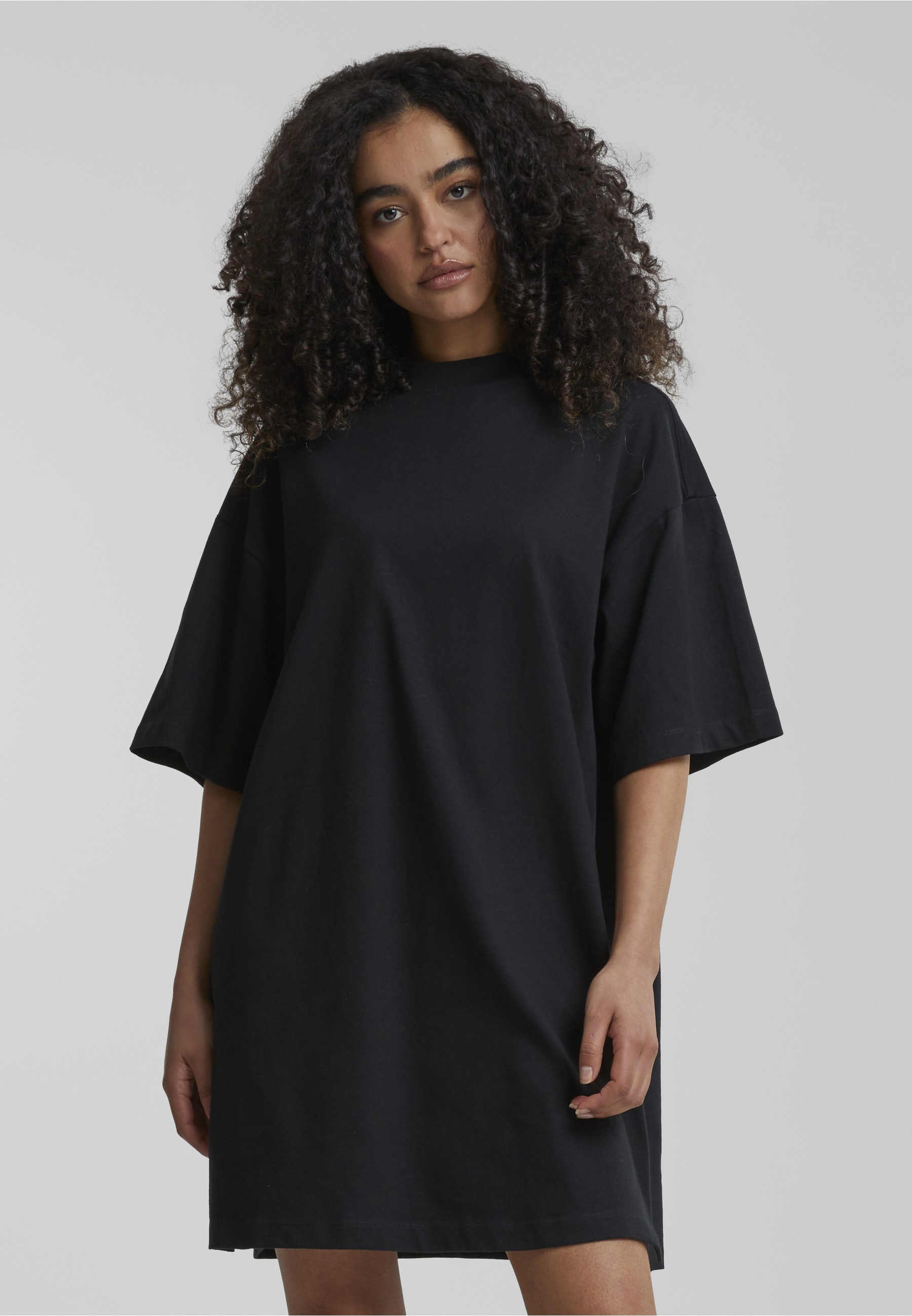 URBAN CLASSICS A-Linien-Kleid »Urban Classics Damen Ladies Organic Heavy Oversized Tee Dress« 1 Stk. tlg.