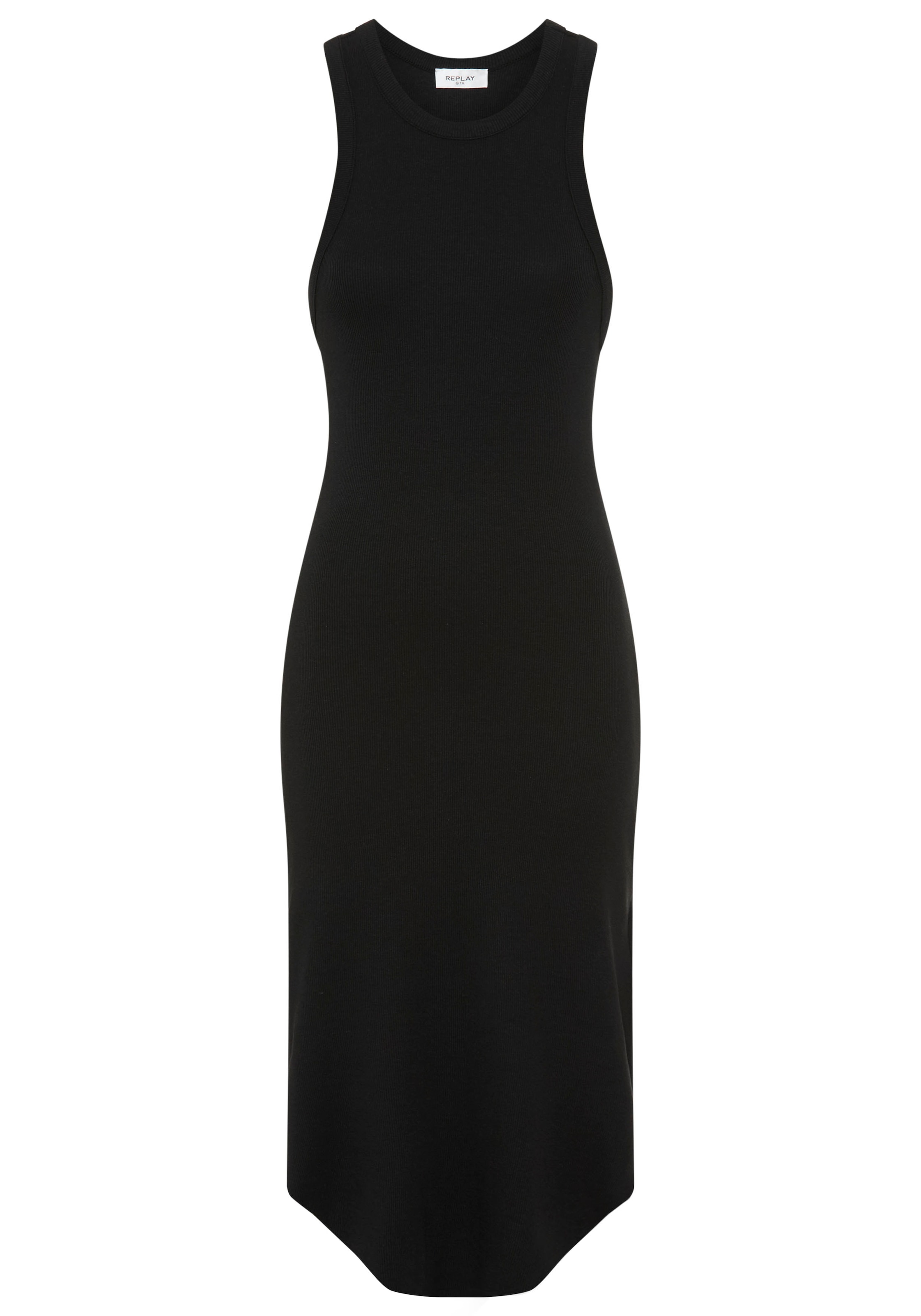 Replay Jerseykleid in gerippter Struktur, figurbetont günstig online kaufen